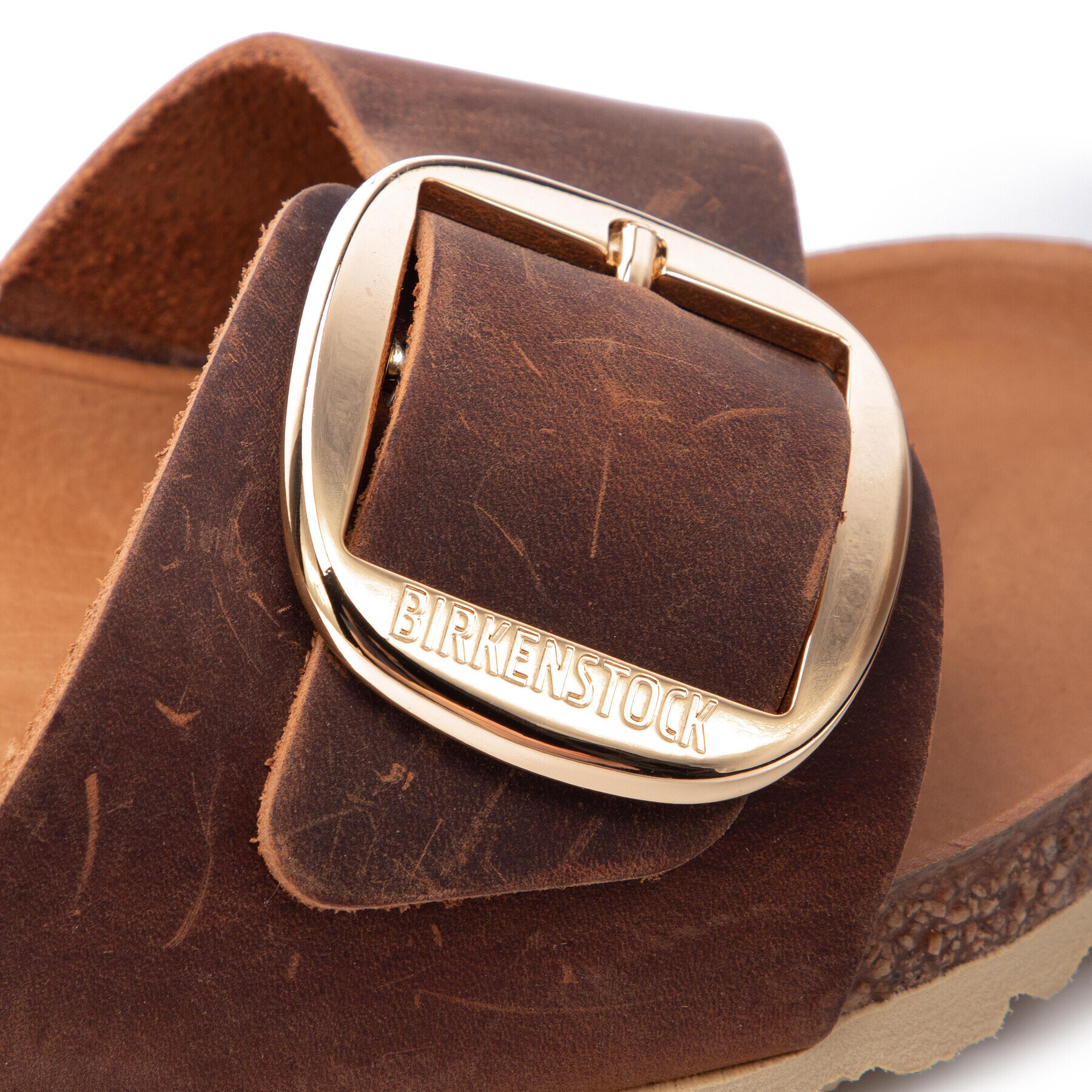 Birkenstock Șlapi Madrid Big Buckle 1006525 Maro - Pled.ro