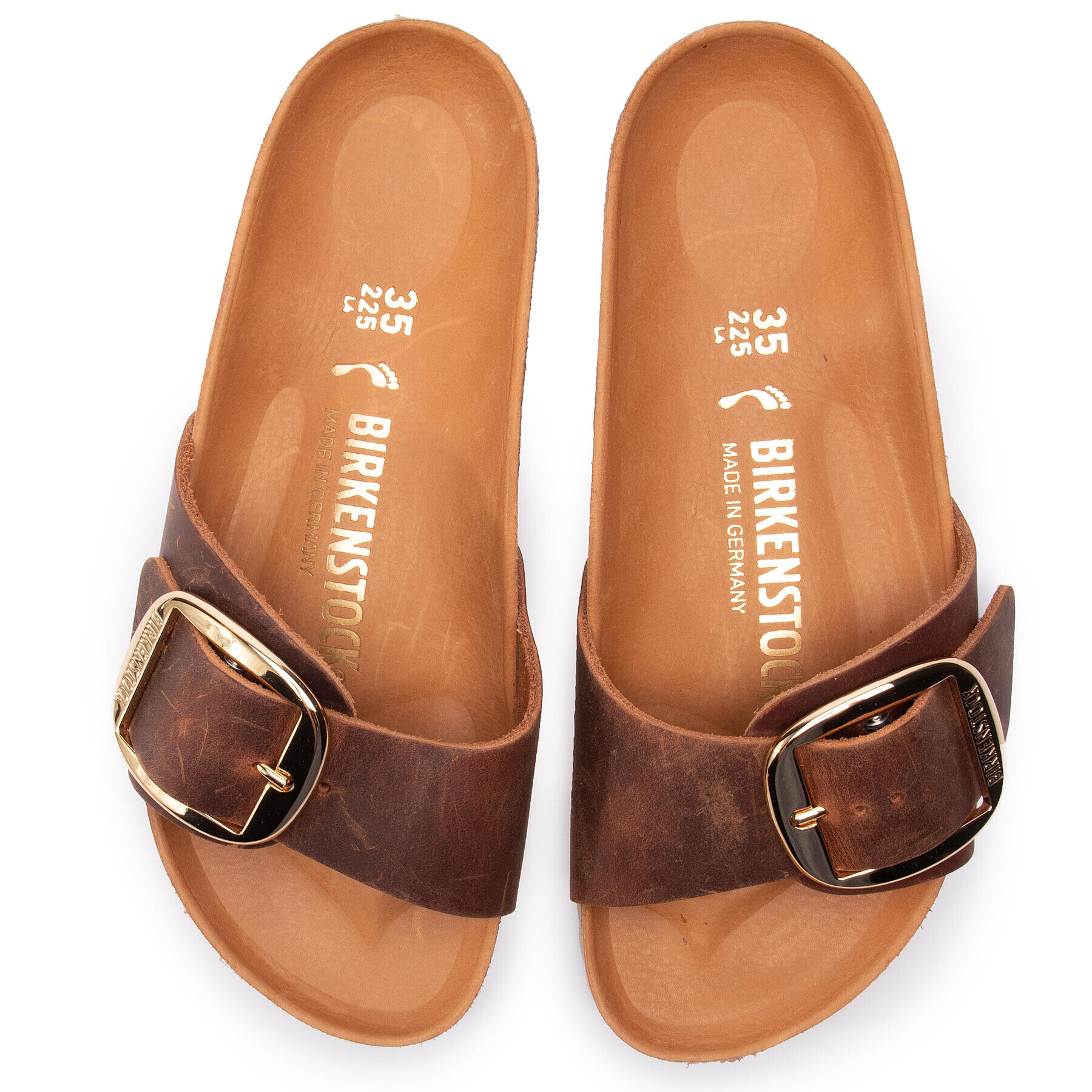 Birkenstock Șlapi Madrid Big Buckle 1006525 Maro - Pled.ro