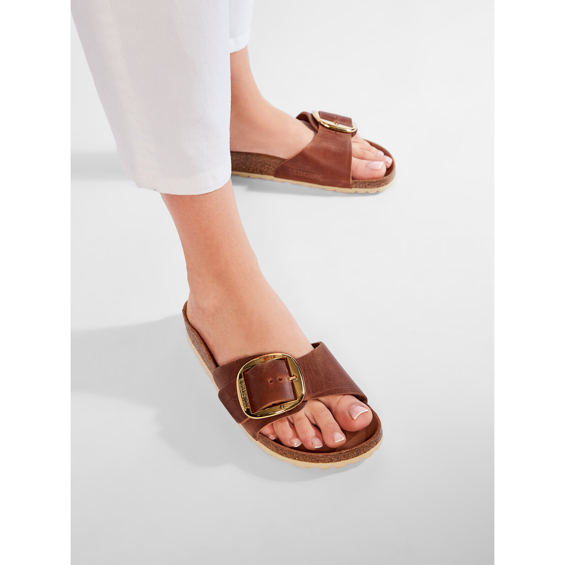 Birkenstock Șlapi Madrid Big Buckle 1006525 Maro - Pled.ro