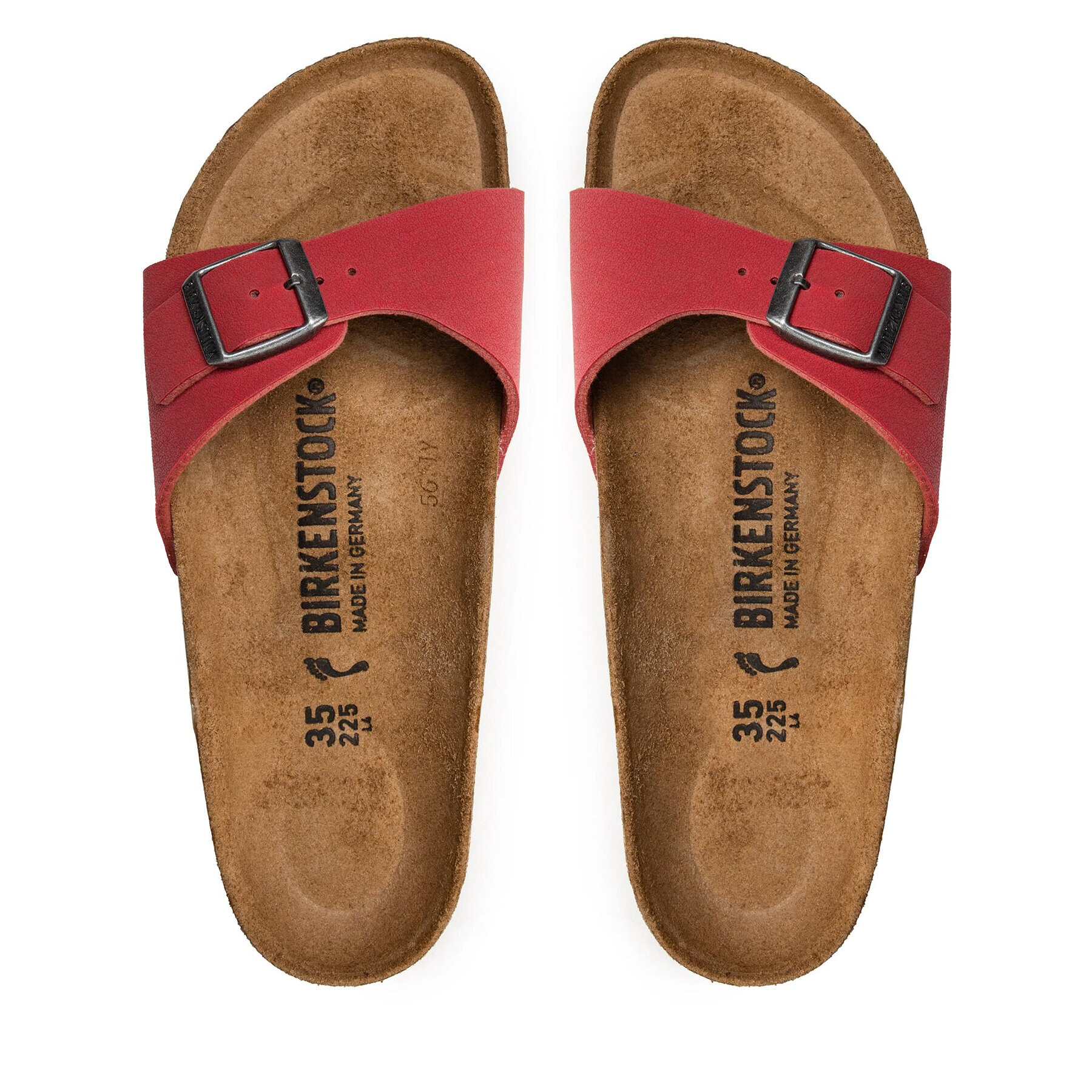 Birkenstock Șlapi Madrid Bs 1021002 Roșu - Pled.ro