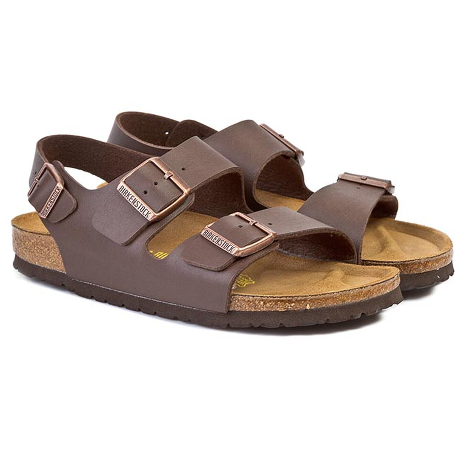 Birkenstock Sandale Milano 034703 Maro - Pled.ro