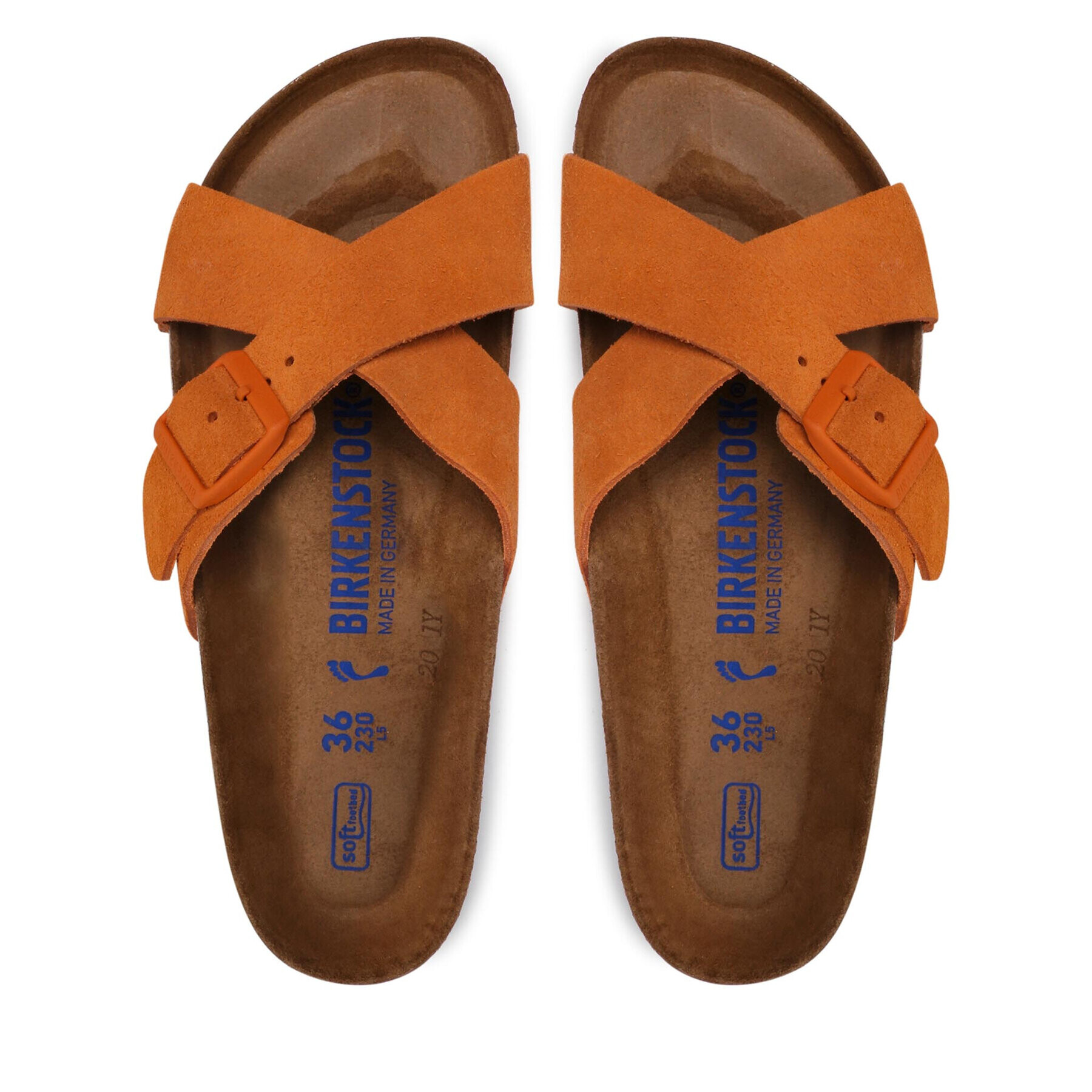 Birkenstock Șlapi Siena 1021633 Portocaliu - Pled.ro