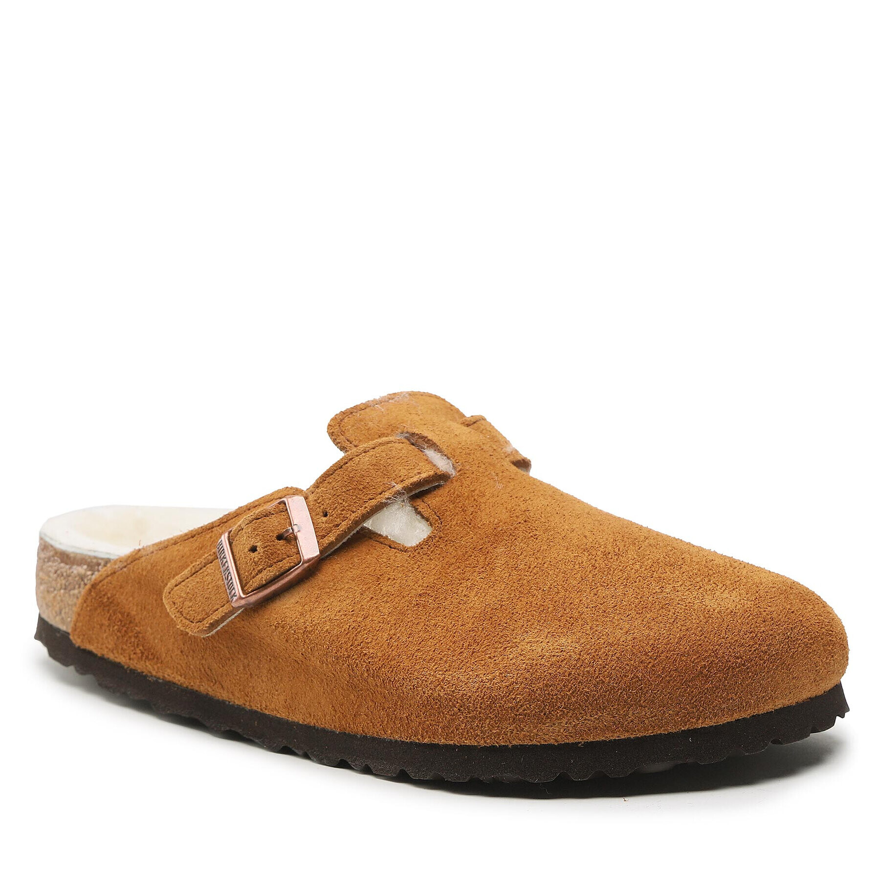 Birkenstock Papuci de casă Boston 1001140 Maro - Pled.ro