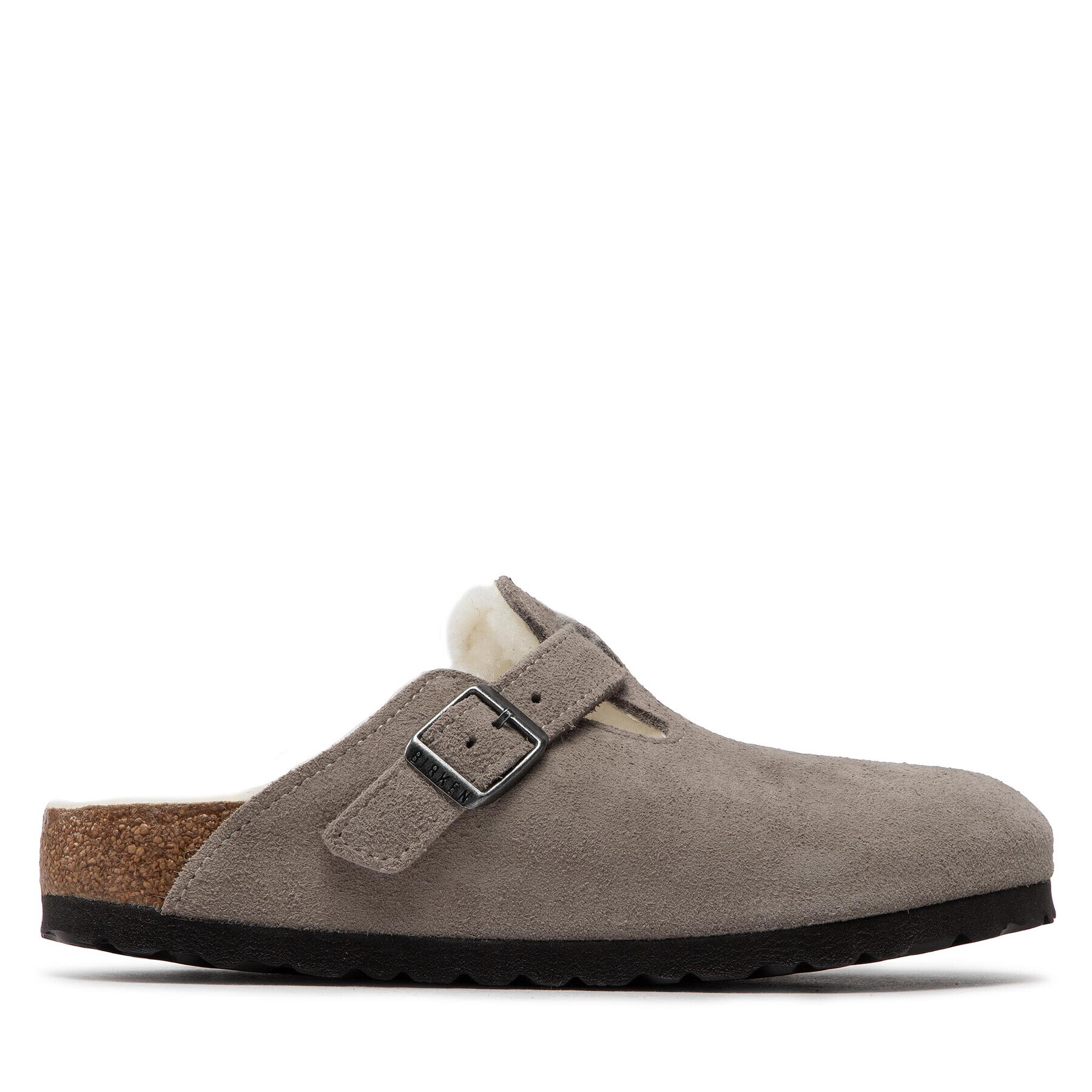 Birkenstock Papuci de casă Boston Vl/ Shearling 1017651 Gri - Pled.ro