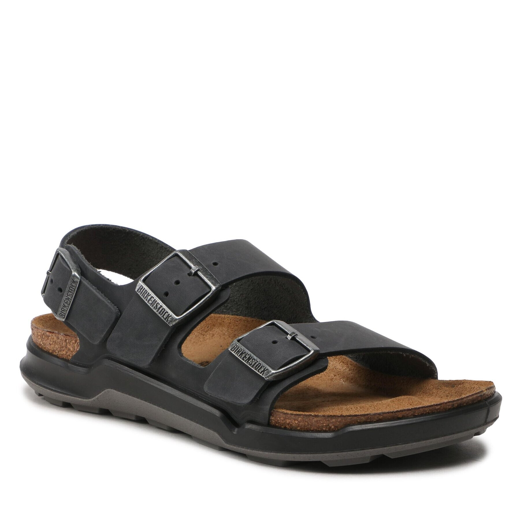 Birkenstock Sandale Milano 1018426 Negru - Pled.ro