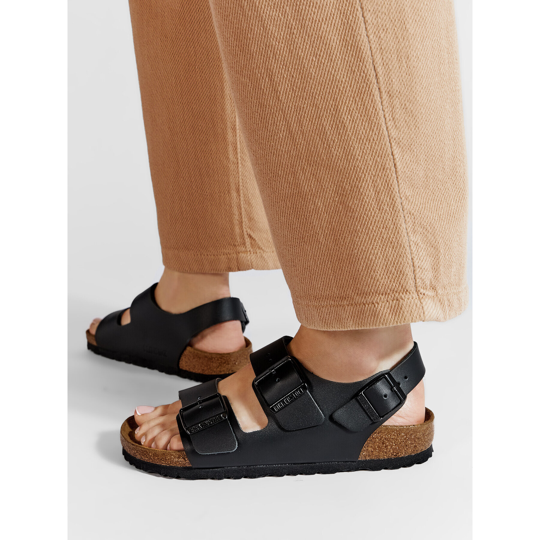 Birkenstock Sandale Milano Bs 0034193 Negru - Pled.ro