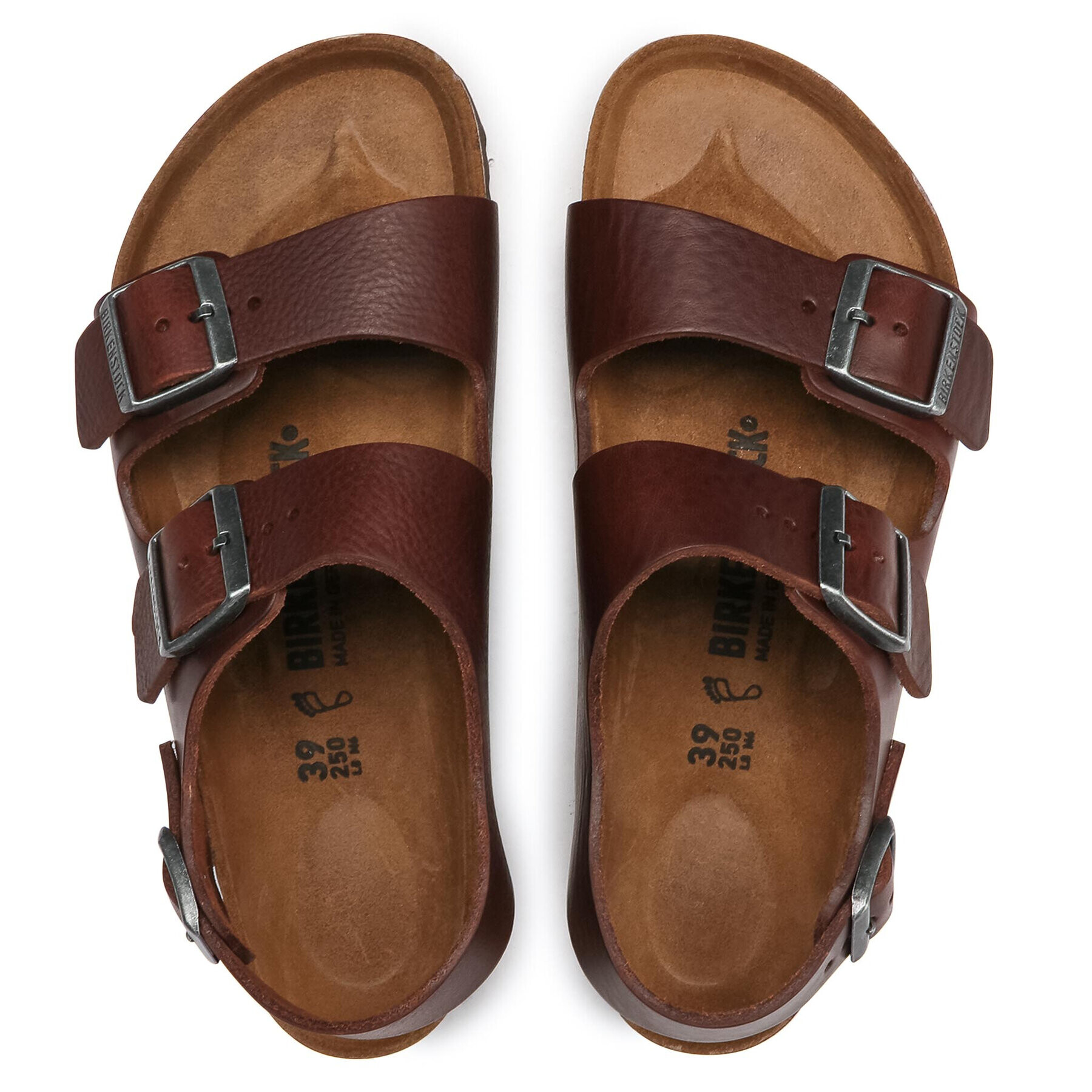 Birkenstock Sandale Milano Bs 1018691 Maro - Pled.ro