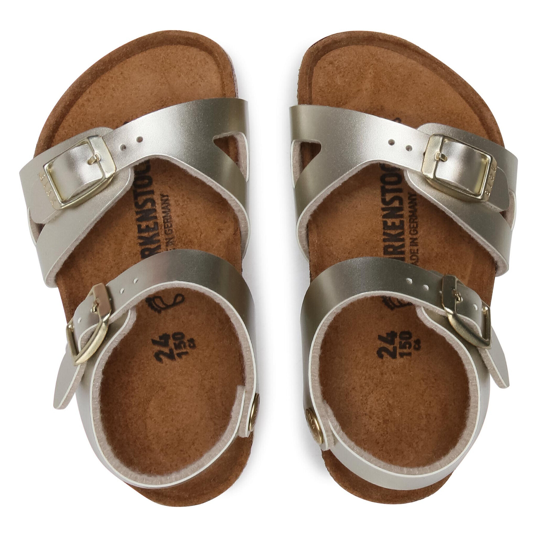 Birkenstock Sandale Rio Kids 1014826 Auriu - Pled.ro