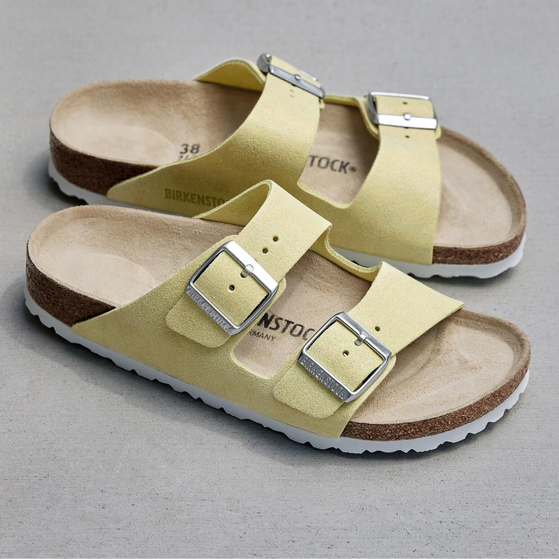 Birkenstock Şlapi Arizona 1024201 Bej - Pled.ro