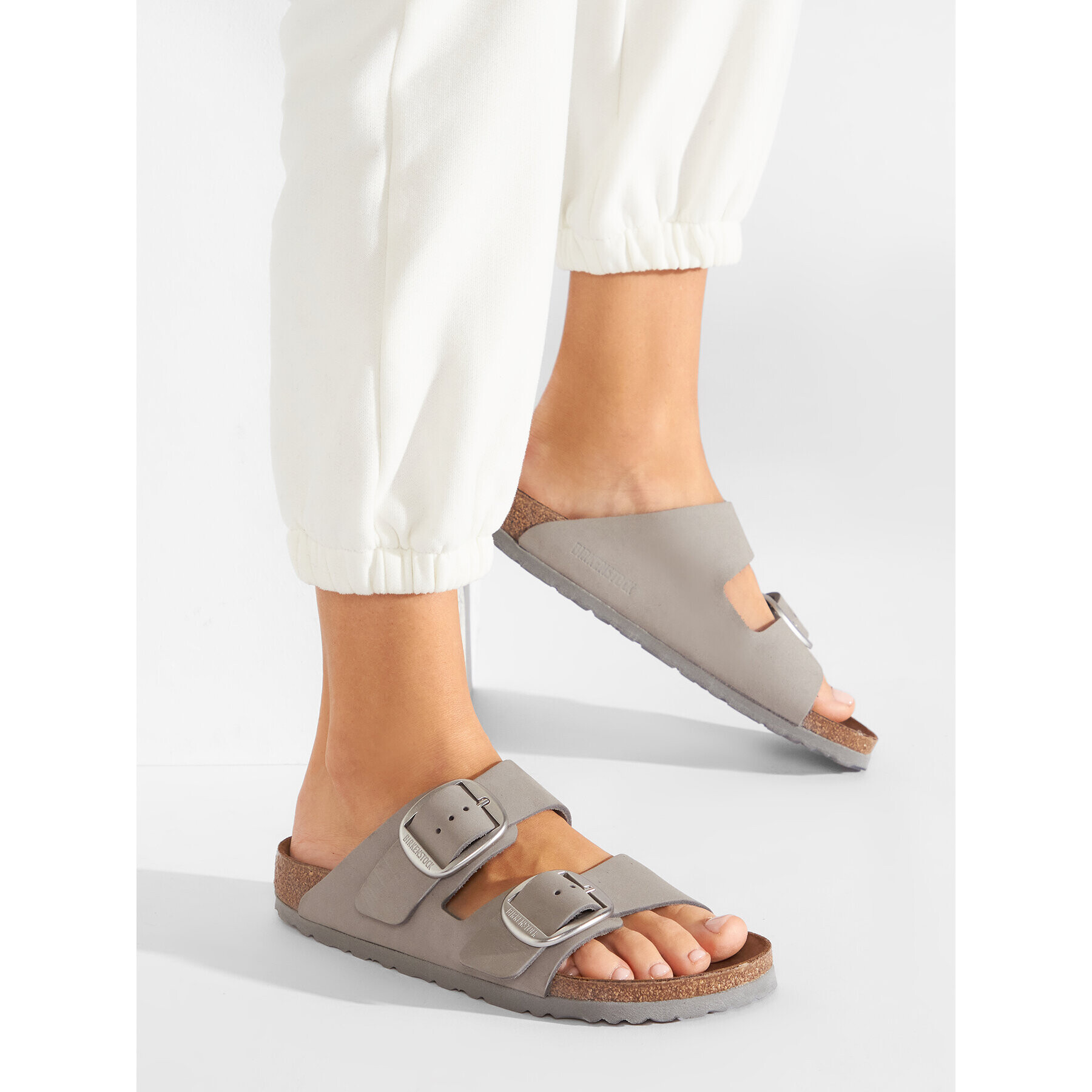 Birkenstock Șlapi Arizona Big Buckle 1022154 Gri - Pled.ro