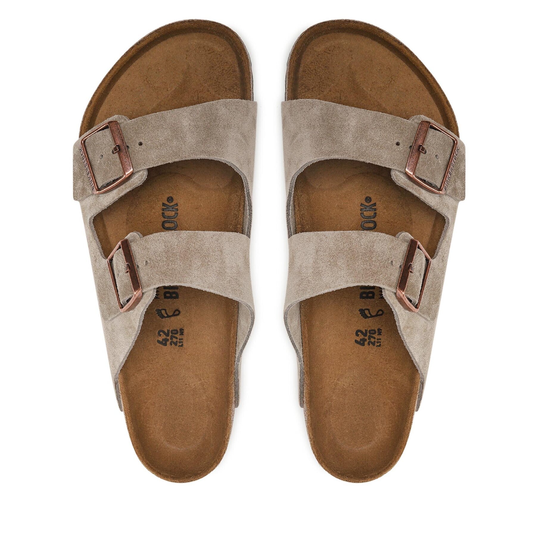 Birkenstock Șlapi Arizona Bs 0051461 Gri - Pled.ro