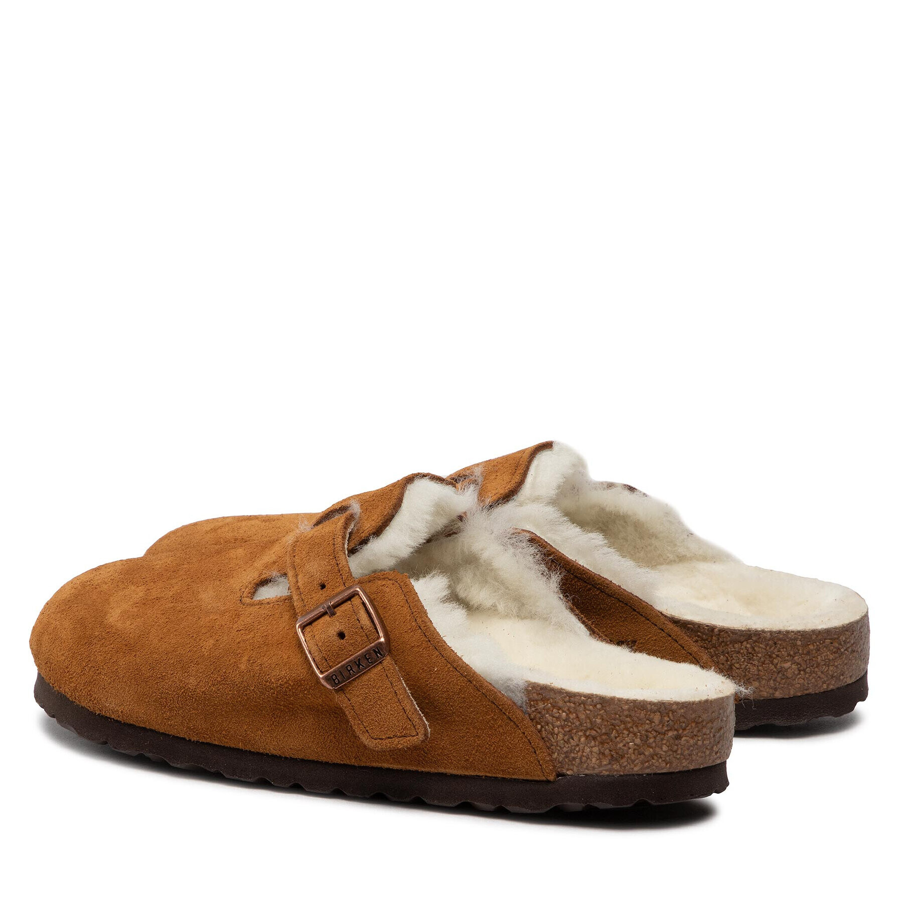 Birkenstock Șlapi Boston Vl/Sheraling 1001141 Maro - Pled.ro