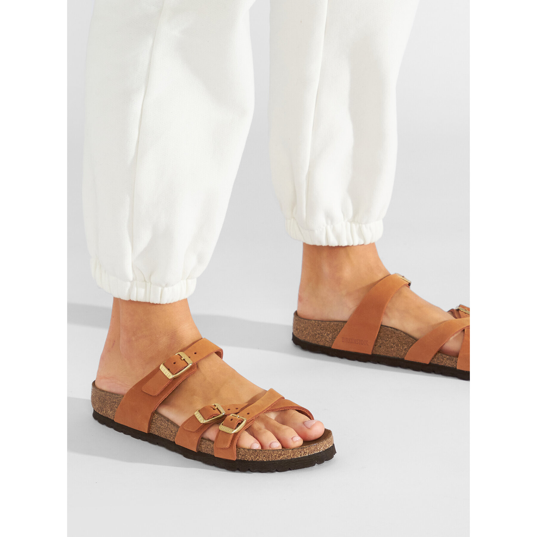 Birkenstock Șlapi Franca 1021518 Maro - Pled.ro