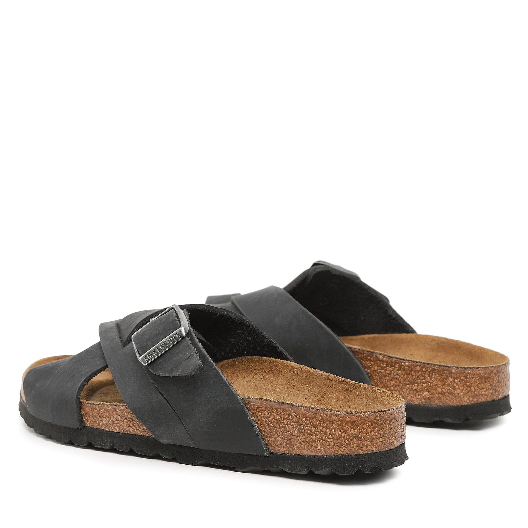 Birkenstock Șlapi Lugano 1017466 Negru - Pled.ro