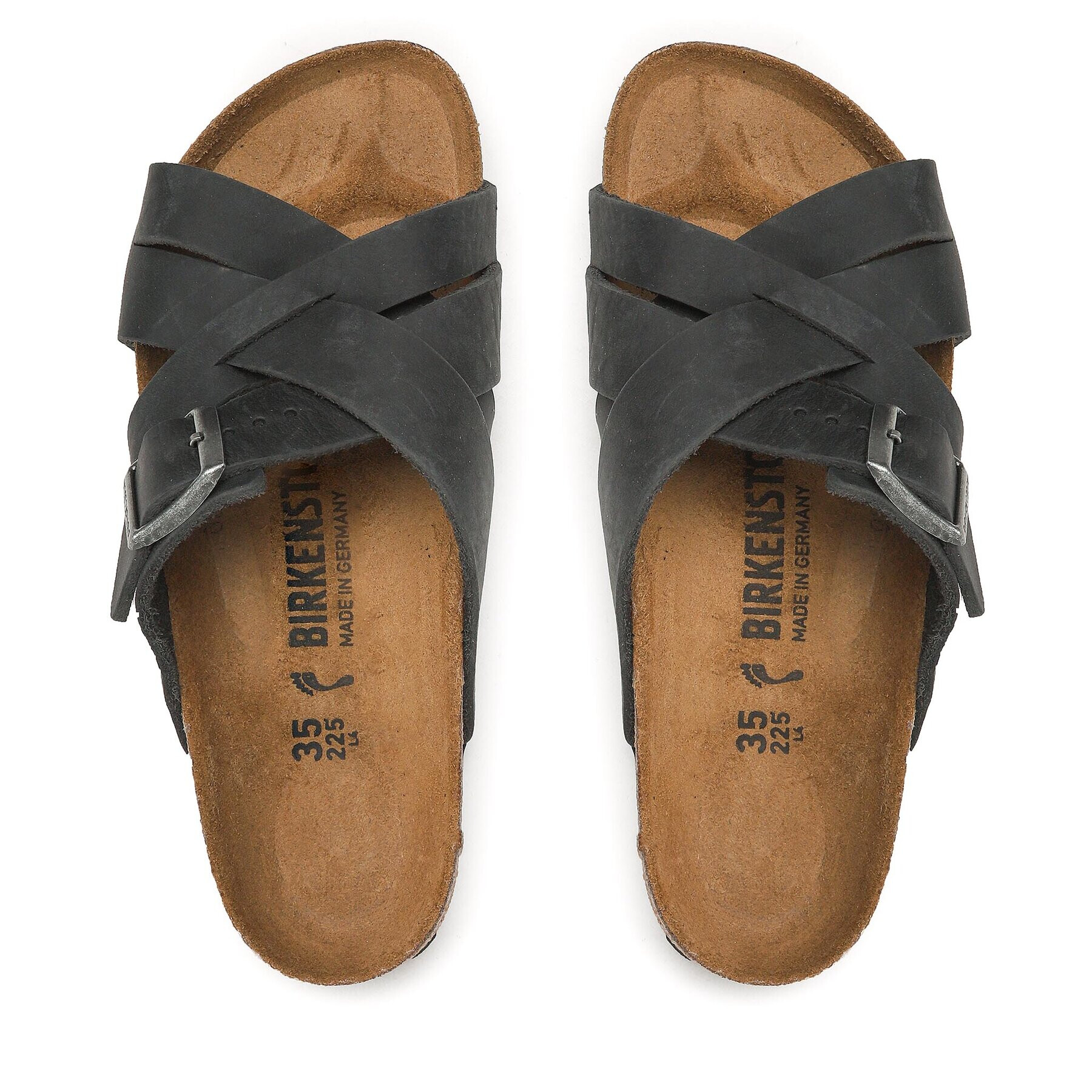 Birkenstock Șlapi Lugano 1017466 Negru - Pled.ro