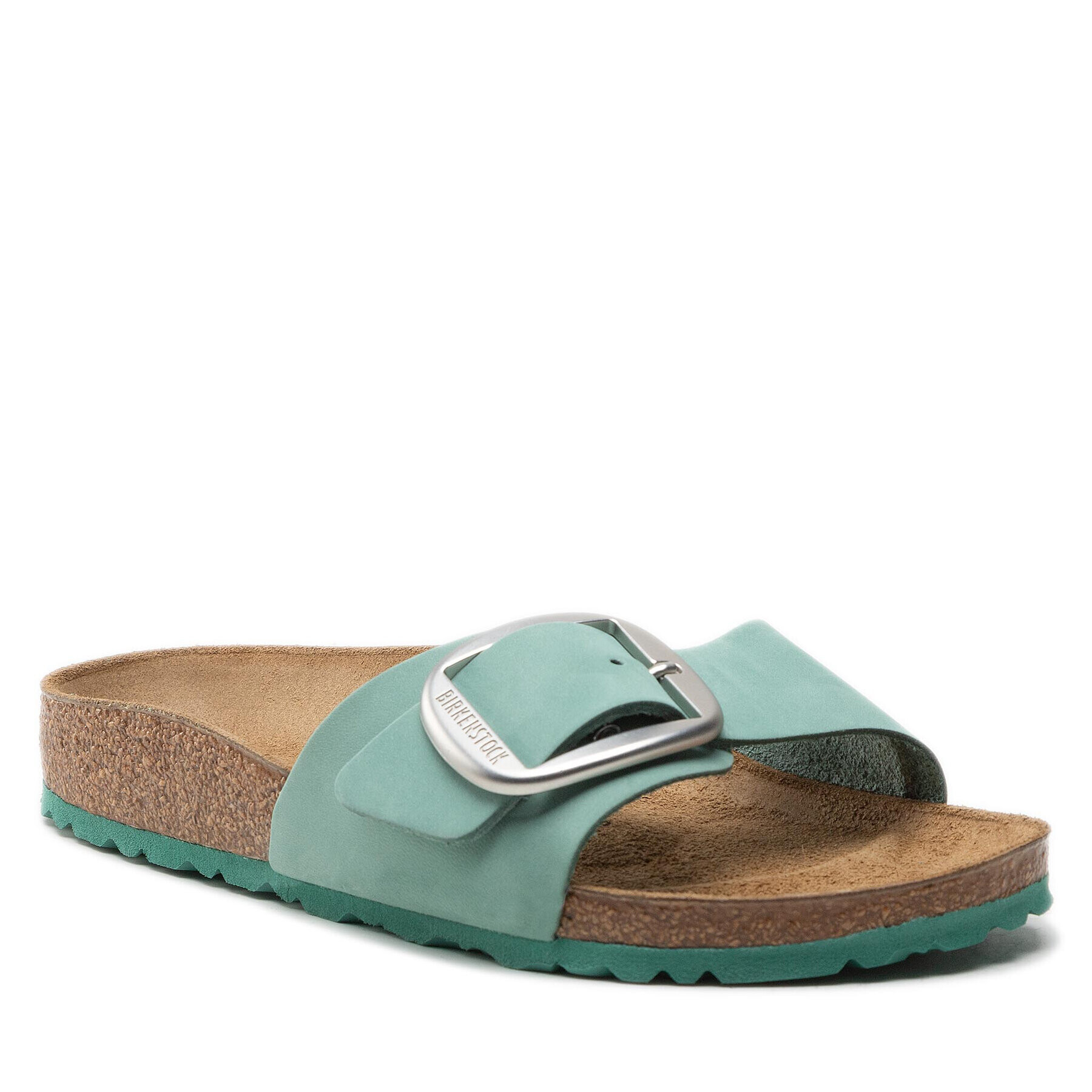 Birkenstock Șlapi Madrid Big Buckle 1023385 Verde - Pled.ro