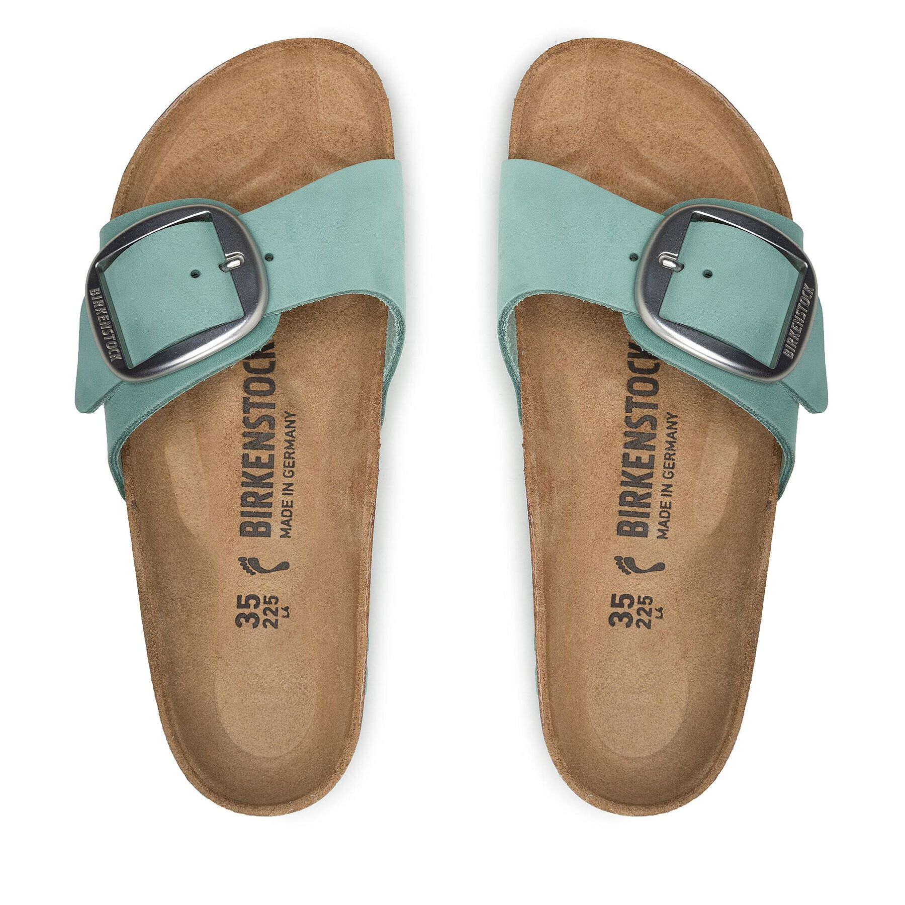 Birkenstock Șlapi Madrid Big Buckle 1023385 Verde - Pled.ro