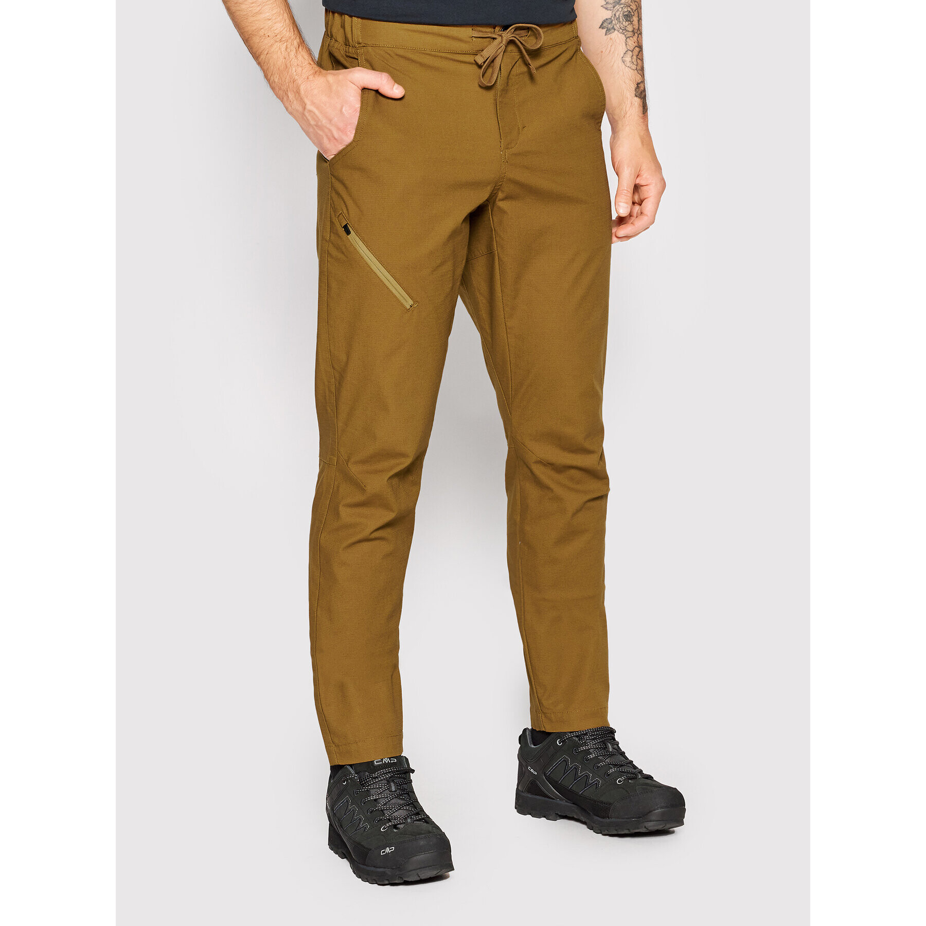 Black Diamond Pantaloni din material Rocklock Climb AP751099 Maro Slim Fit - Pled.ro