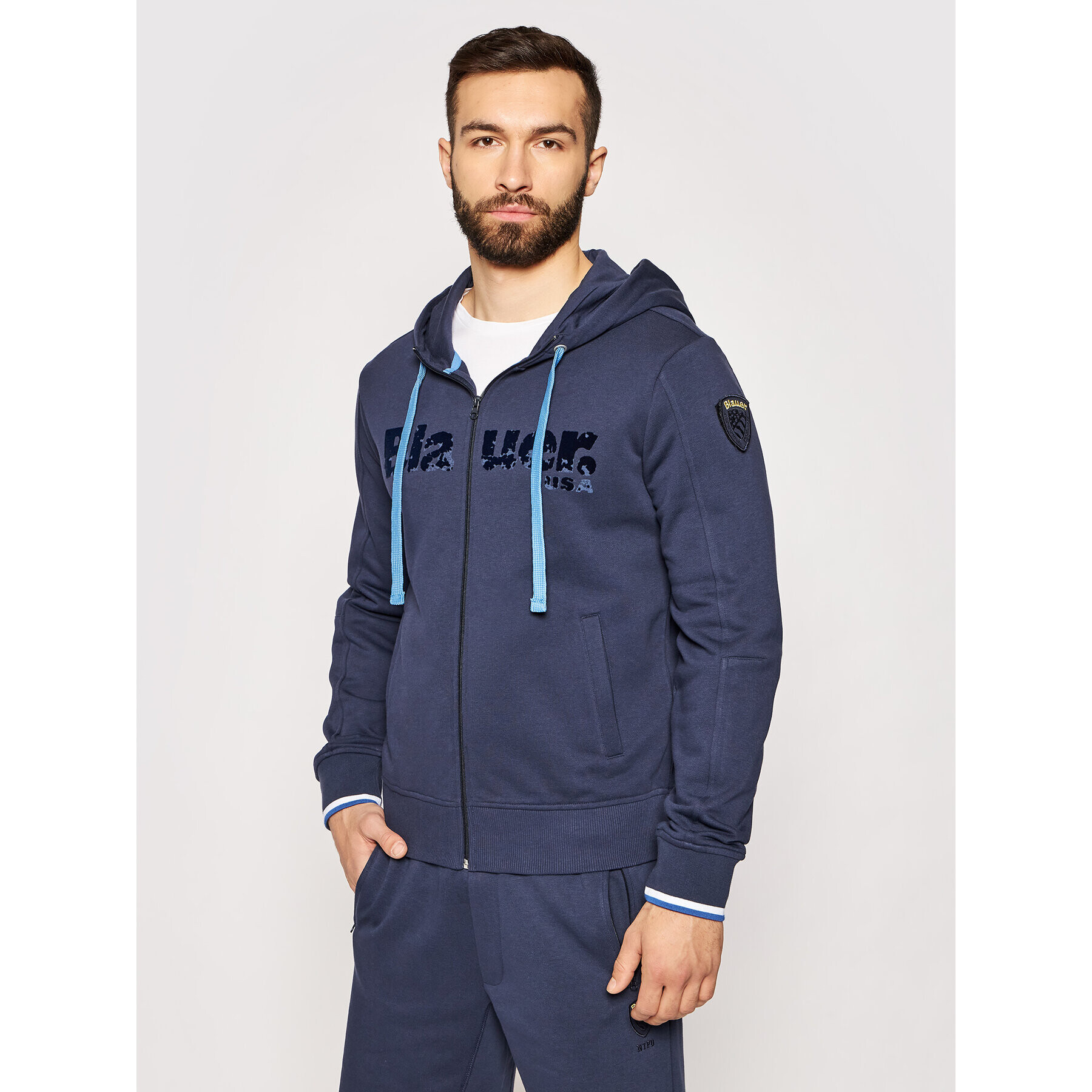 Blauer Bluză 21SBLUF02117 005662 Bleumarin Regular Fit - Pled.ro