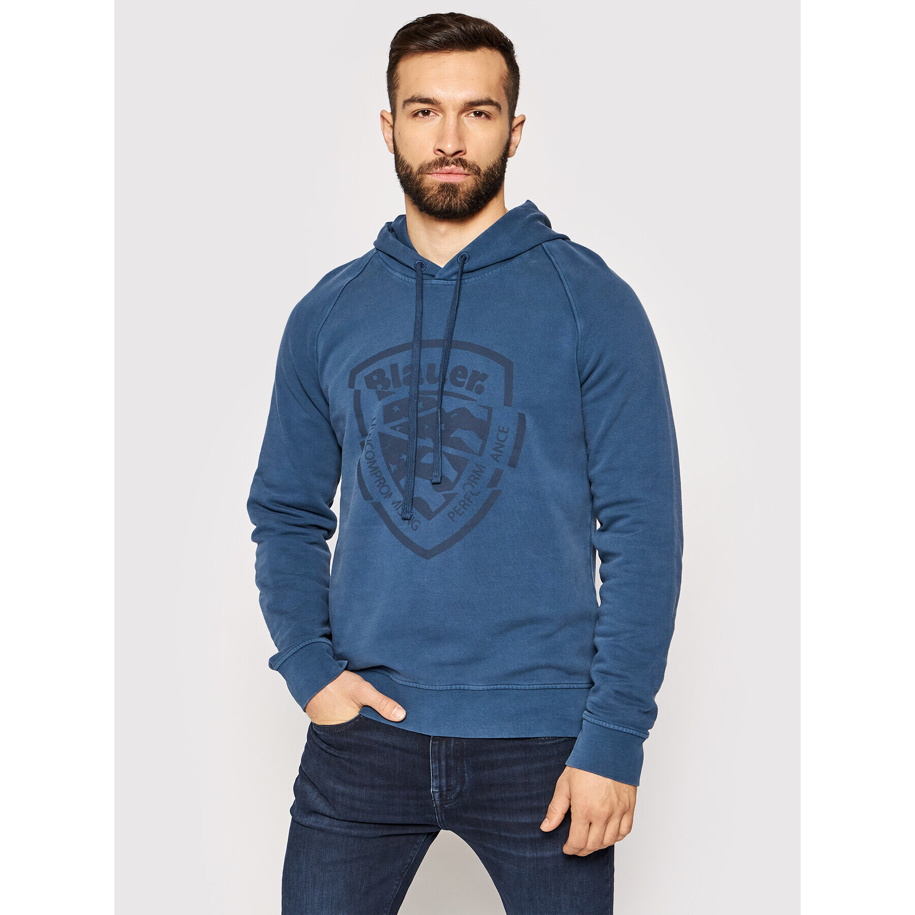 Blauer Bluză 21SBLUF08408 006011 Albastru Regular Fit - Pled.ro