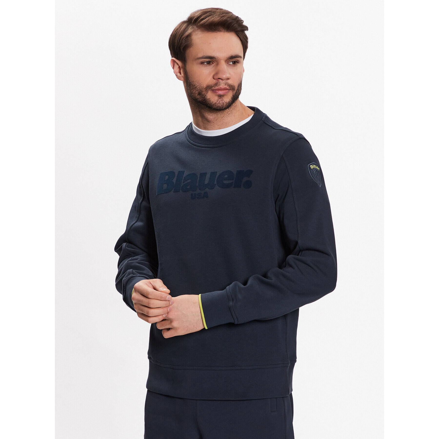 Blauer Bluză 23SBLUF03084 005662 Bleumarin Regular Fit - Pled.ro