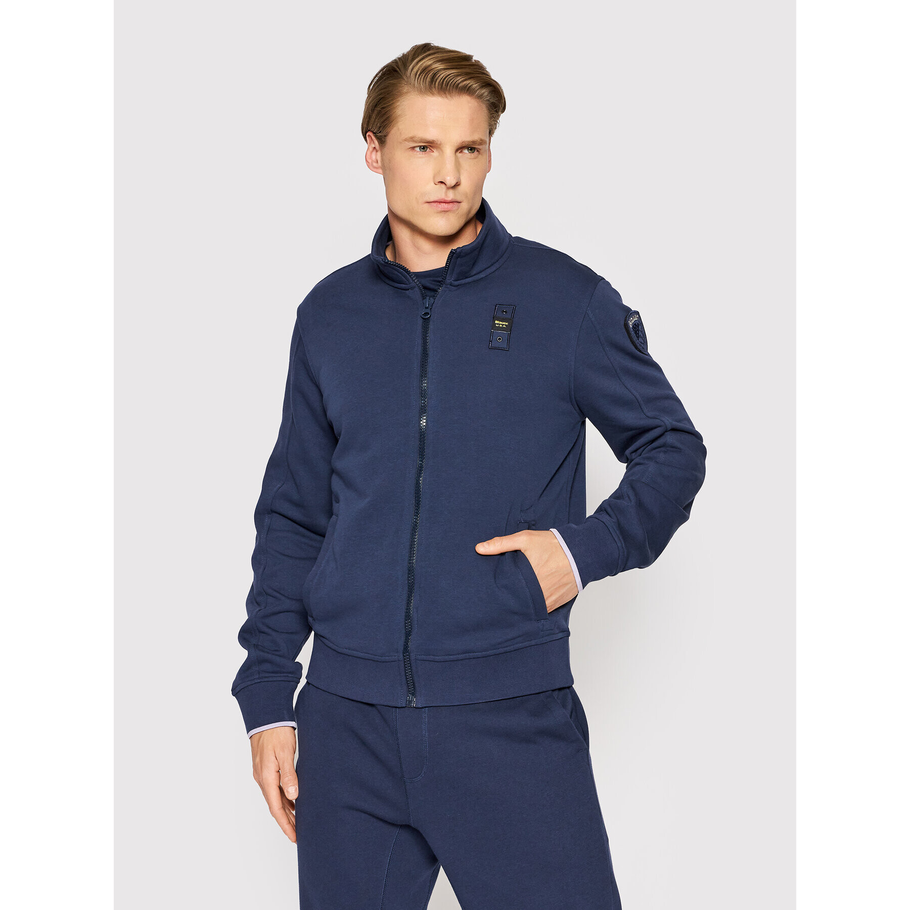 Blauer Bluză BLUF01134 005662 Bleumarin Regular Fit - Pled.ro