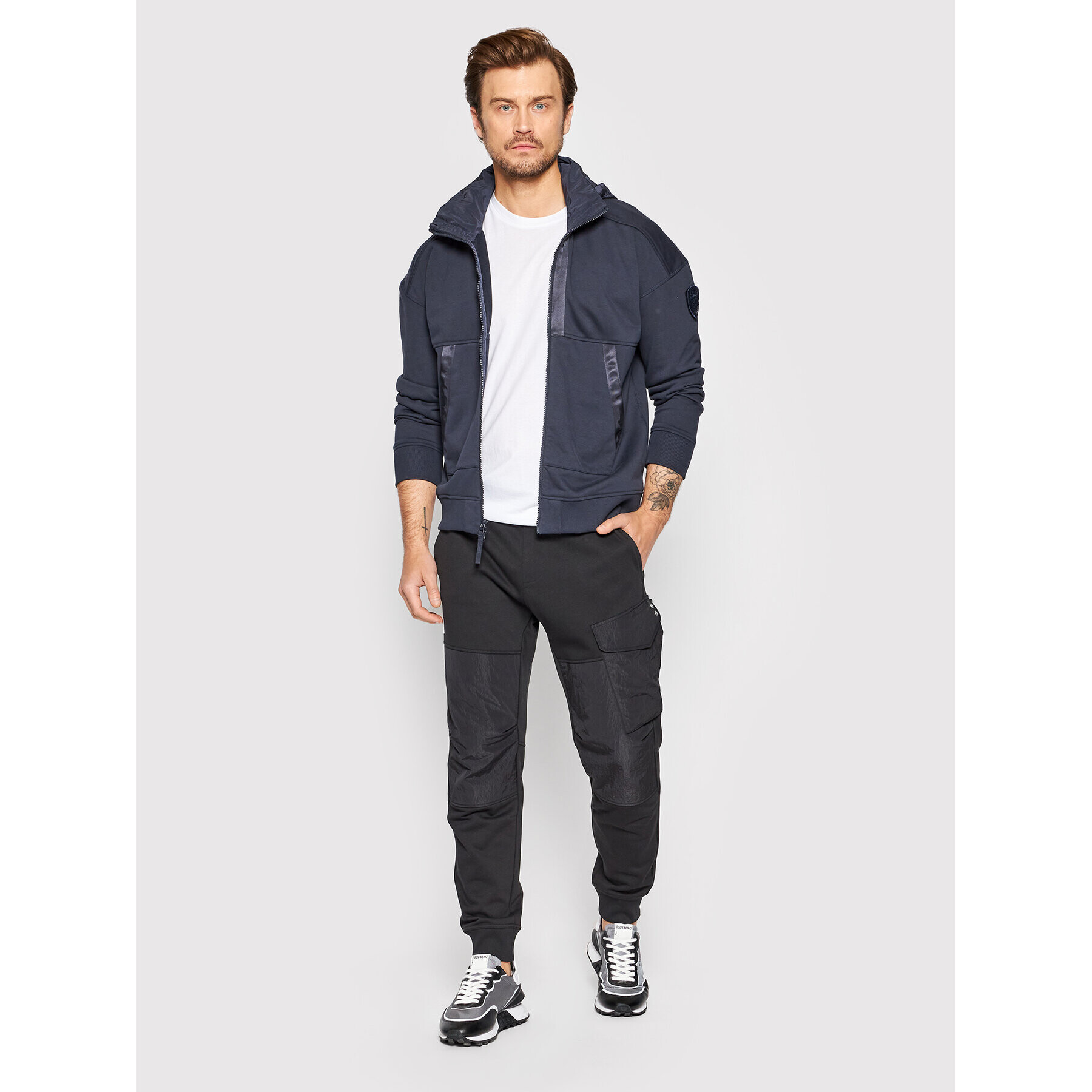 Blauer Bluză External Mark BLUF01068 006234 Bleumarin Regular Fit - Pled.ro