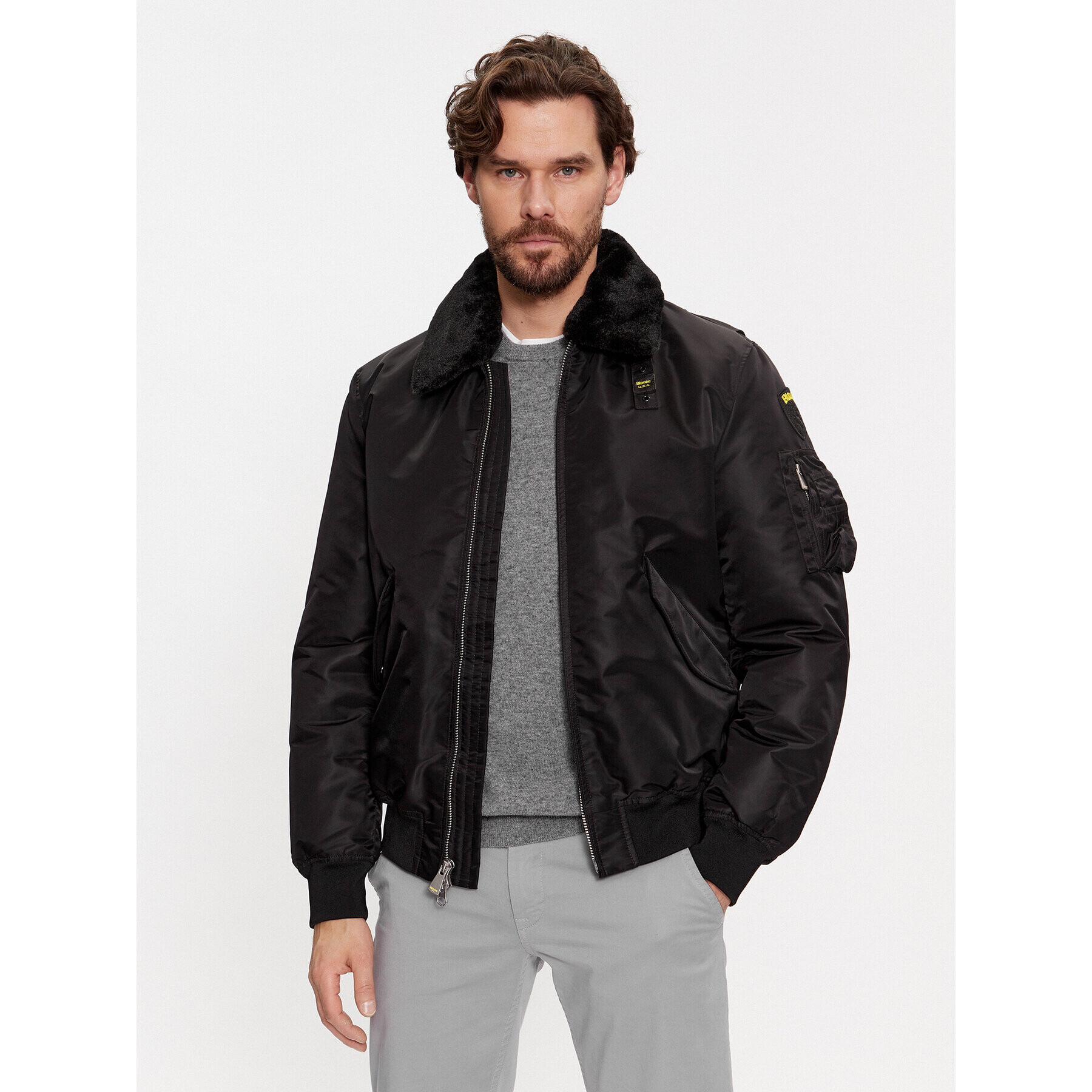 Blauer Geacă bomber 23WBLUC02132 Negru Regular Fit - Pled.ro