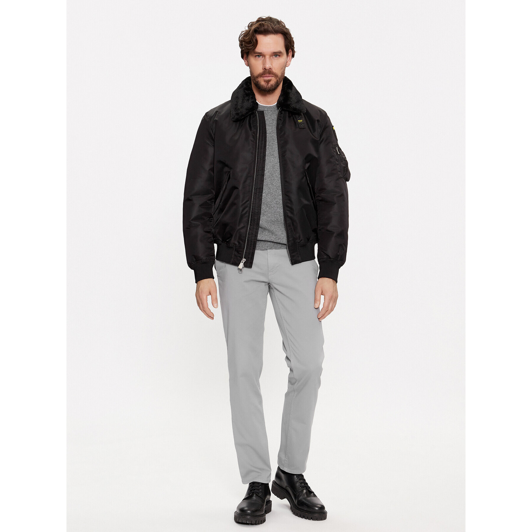 Blauer Geacă bomber 23WBLUC02132 Negru Regular Fit - Pled.ro