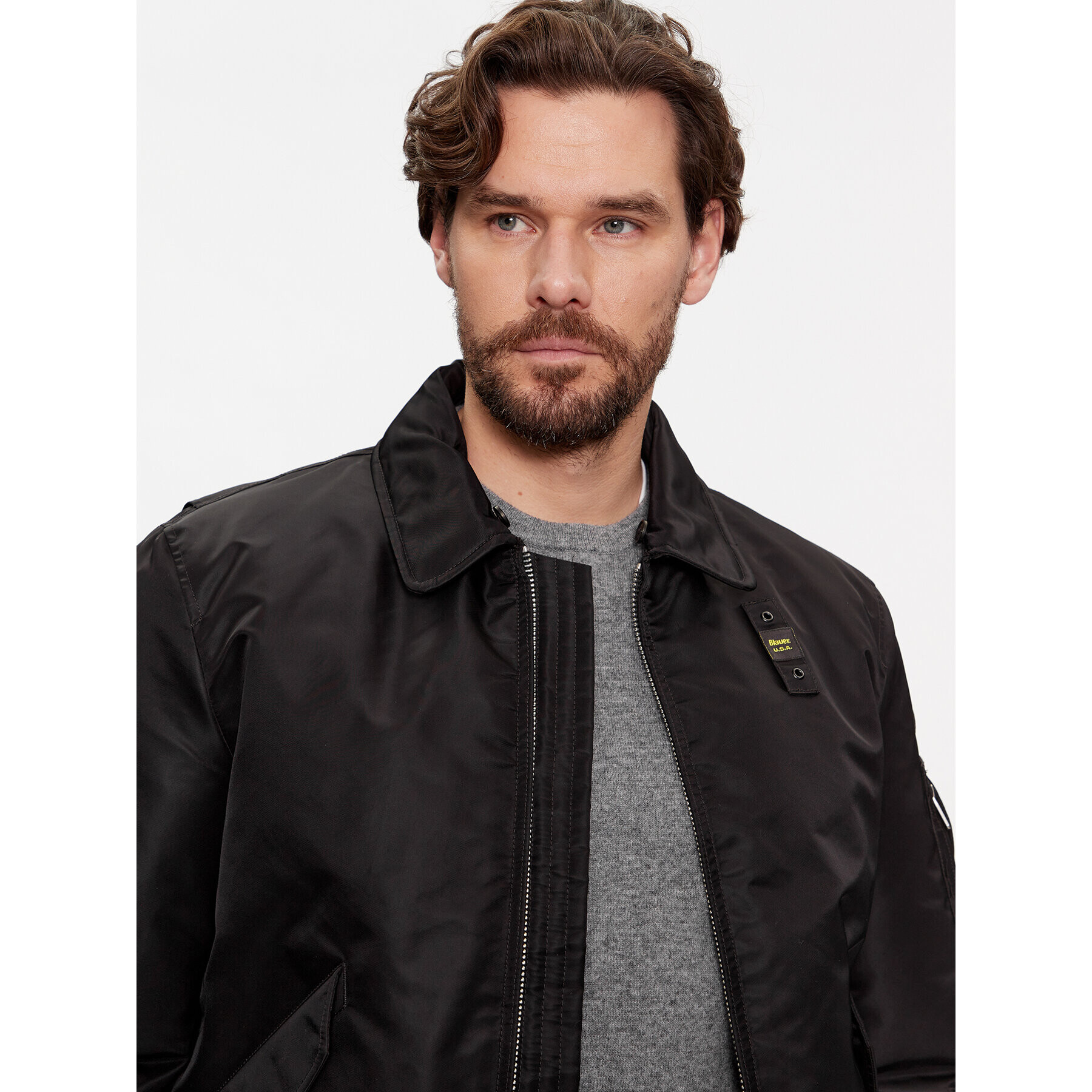 Blauer Geacă bomber 23WBLUC02132 Negru Regular Fit - Pled.ro