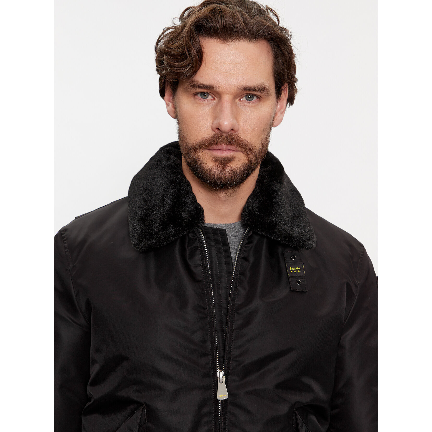 Blauer Geacă bomber 23WBLUC02132 Negru Regular Fit - Pled.ro