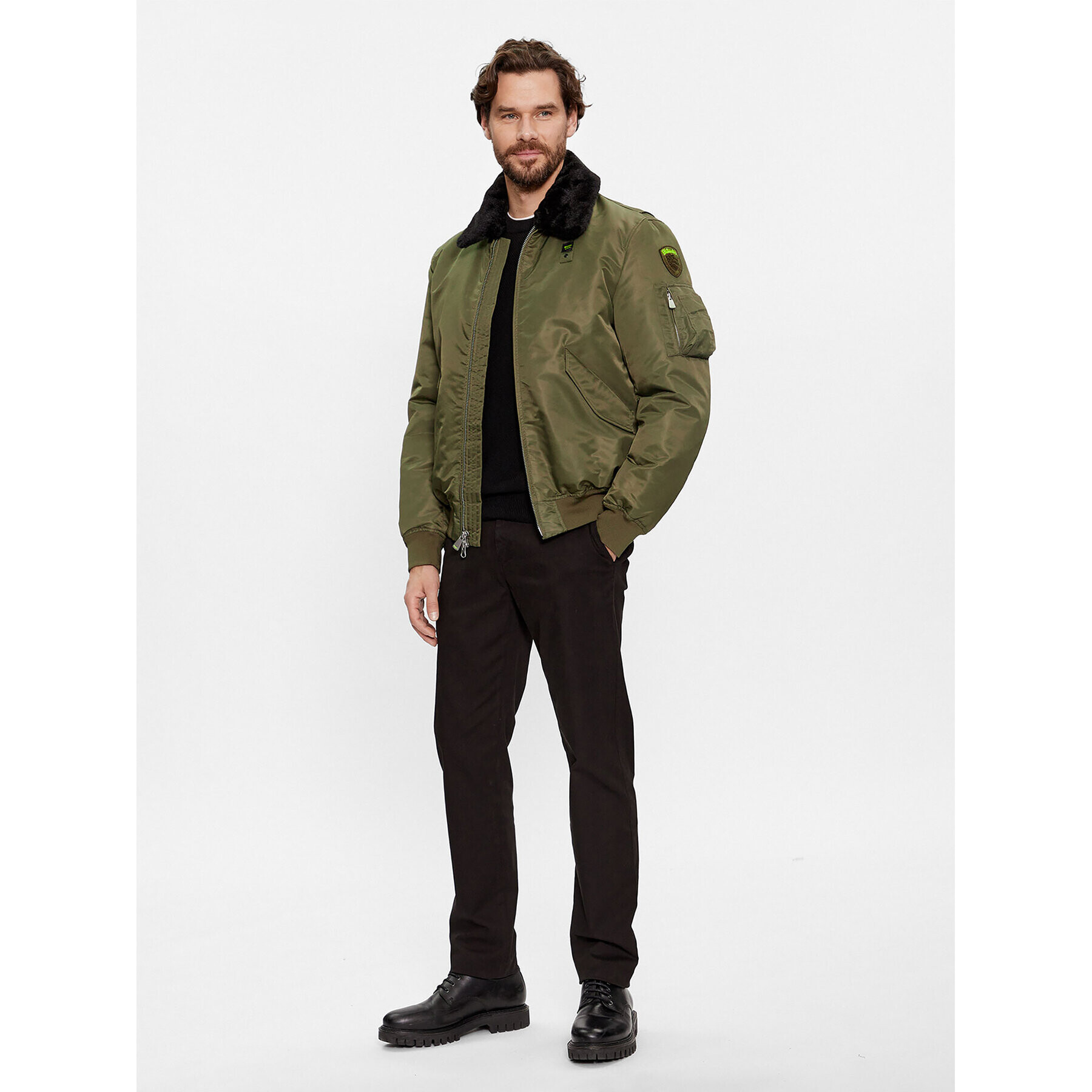 Blauer Geacă bomber 23WBLUC02132 Verde Regular Fit - Pled.ro