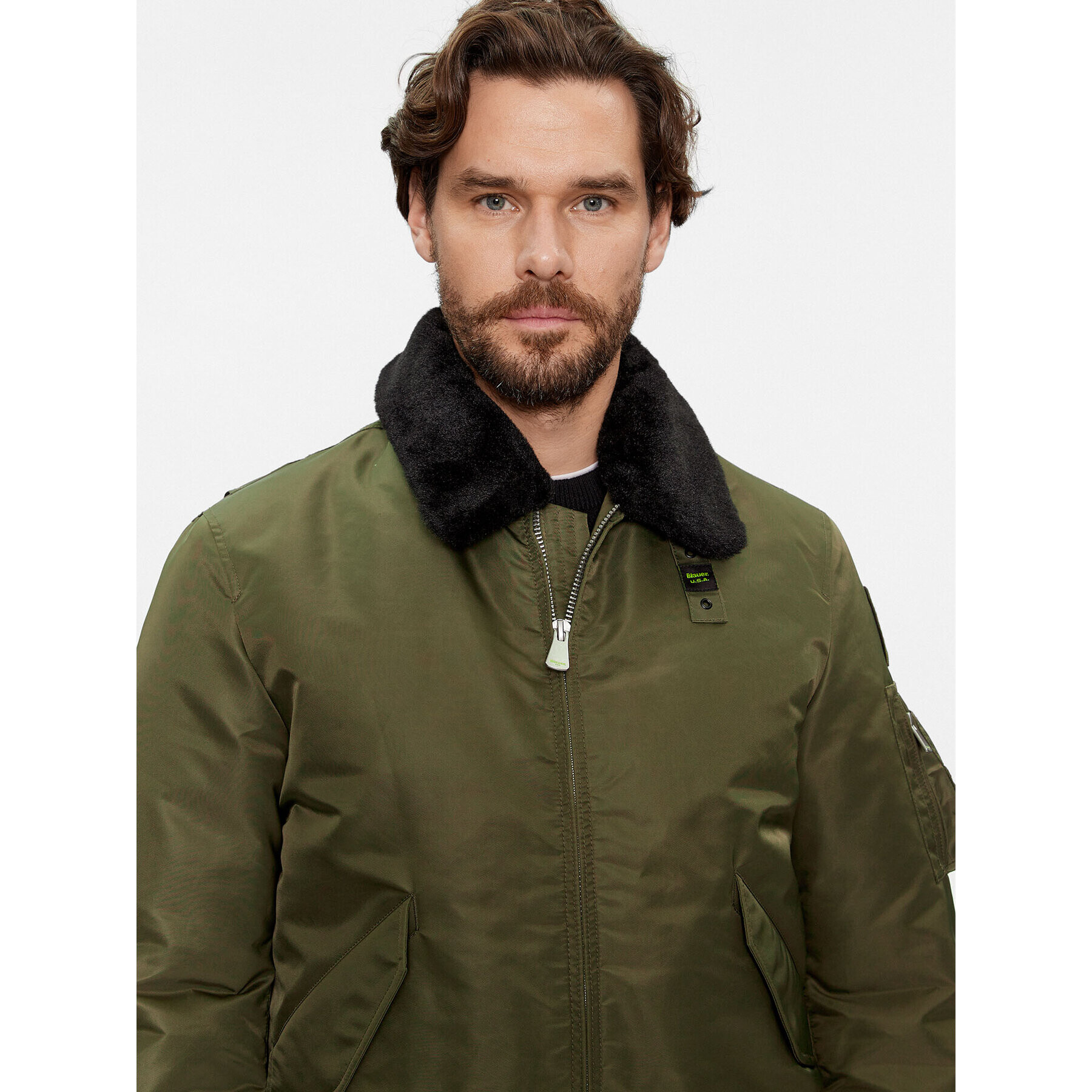 Blauer Geacă bomber 23WBLUC02132 Verde Regular Fit - Pled.ro