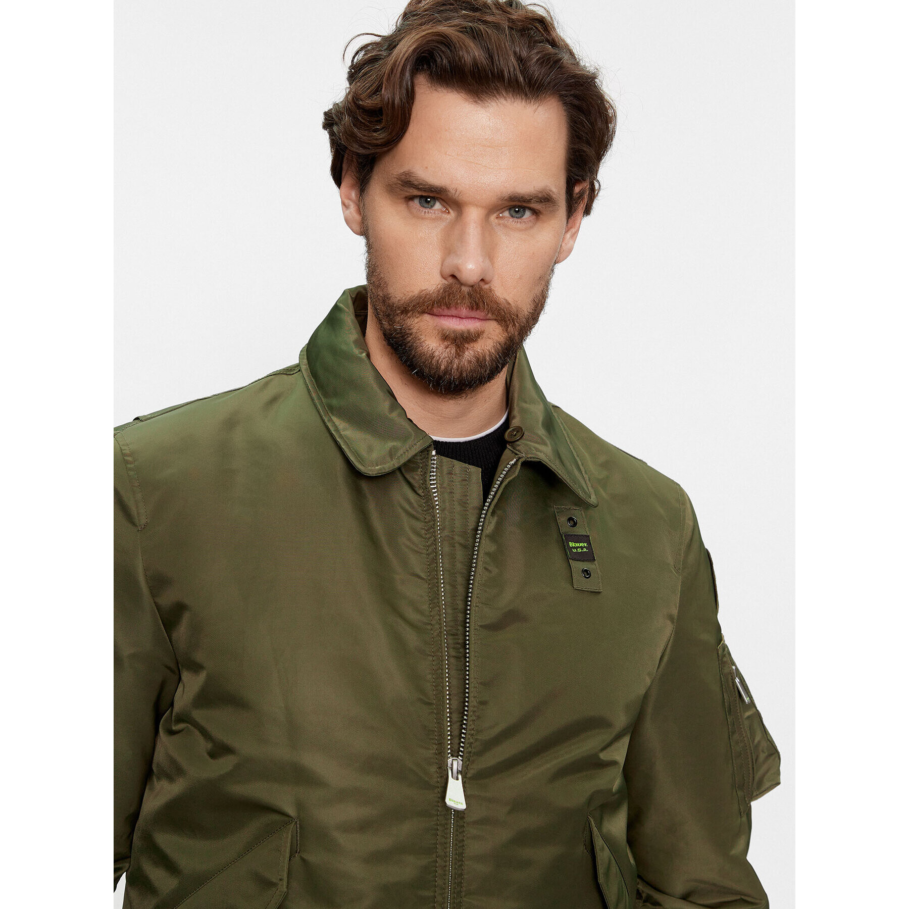 Blauer Geacă bomber 23WBLUC02132 Verde Regular Fit - Pled.ro