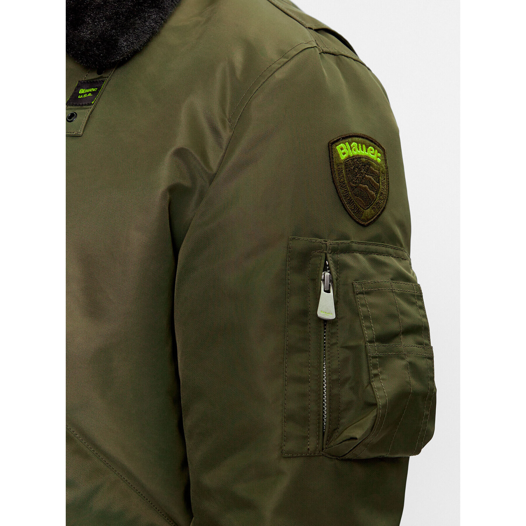 Blauer Geacă bomber 23WBLUC02132 Verde Regular Fit - Pled.ro