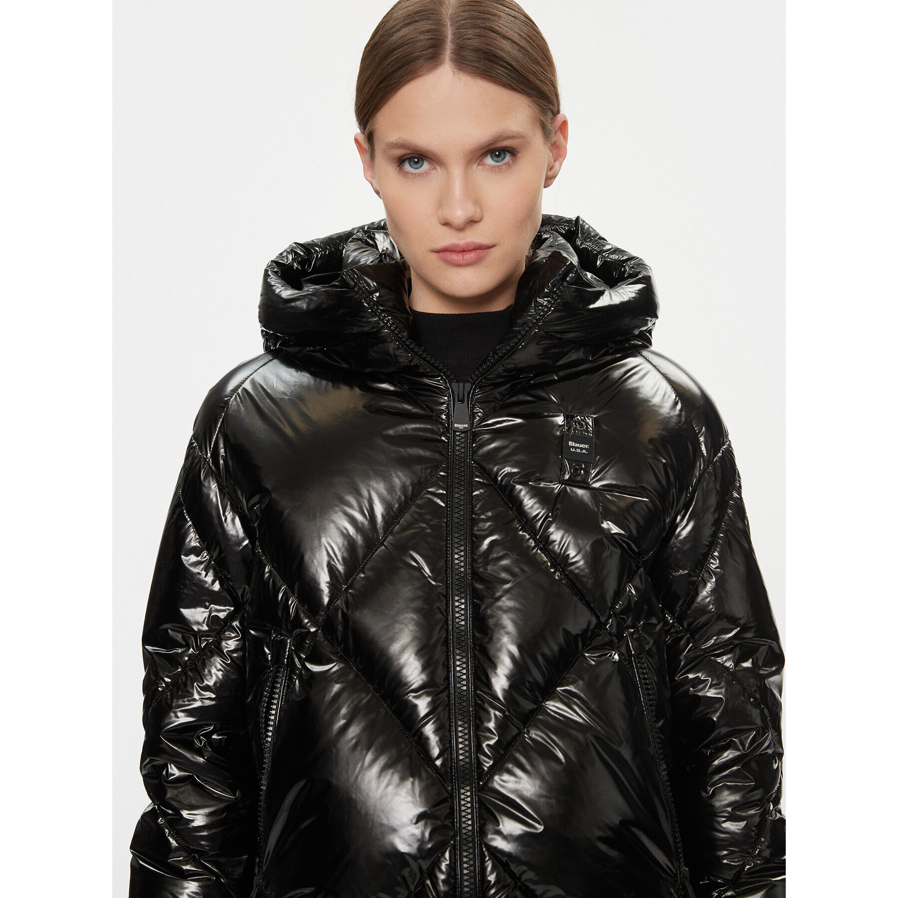 Blauer Geacă din puf 23WBLDC03027 Negru Regular Fit - Pled.ro