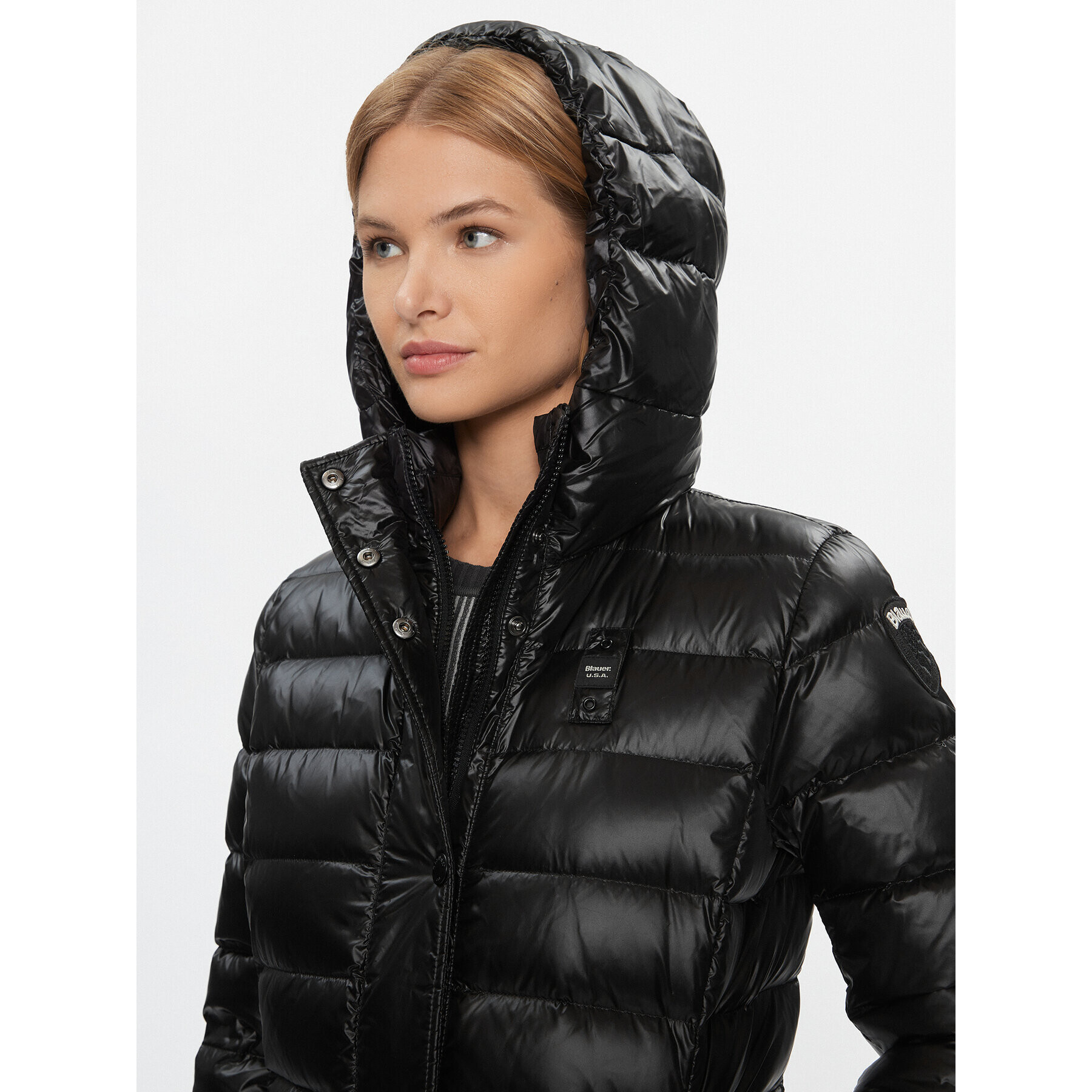 Blauer Geacă din puf 23WBLDK03090 Negru Regular Fit - Pled.ro