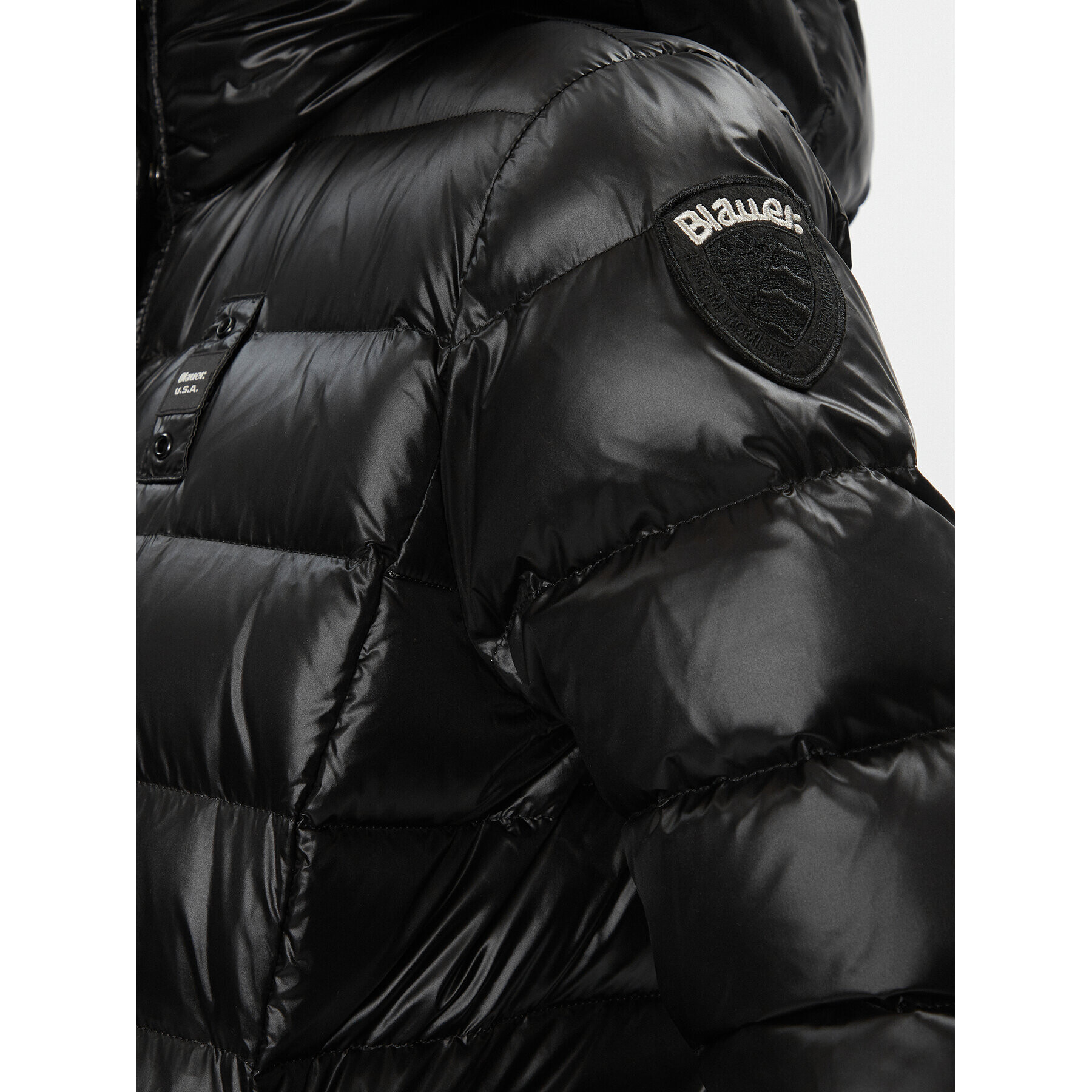 Blauer Geacă din puf 23WBLDK03090 Negru Regular Fit - Pled.ro