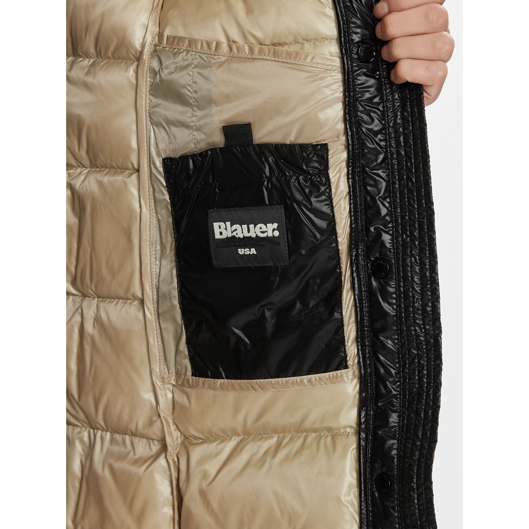 Blauer Geacă din puf 23WBLDK03090 Negru Regular Fit - Pled.ro