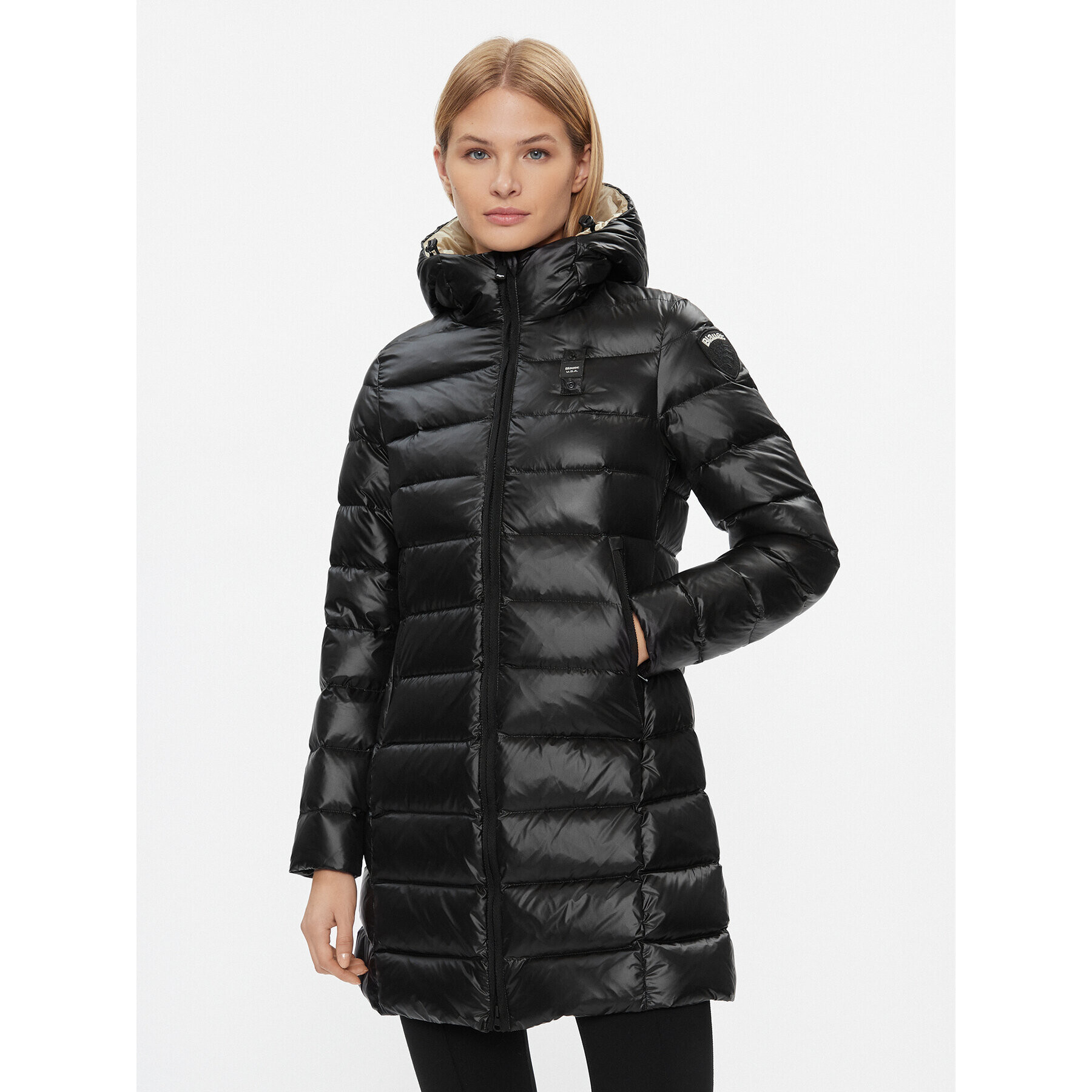 Blauer Geacă din puf 23WBLDK03091 Negru Regular Fit - Pled.ro