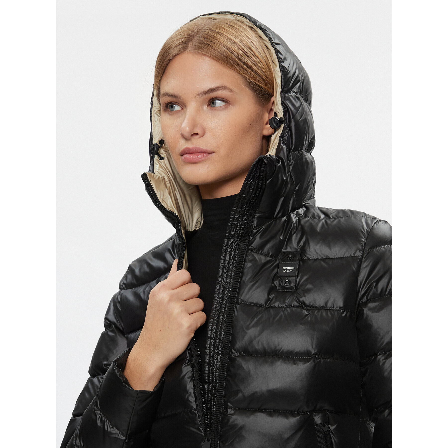 Blauer Geacă din puf 23WBLDK03091 Negru Regular Fit - Pled.ro