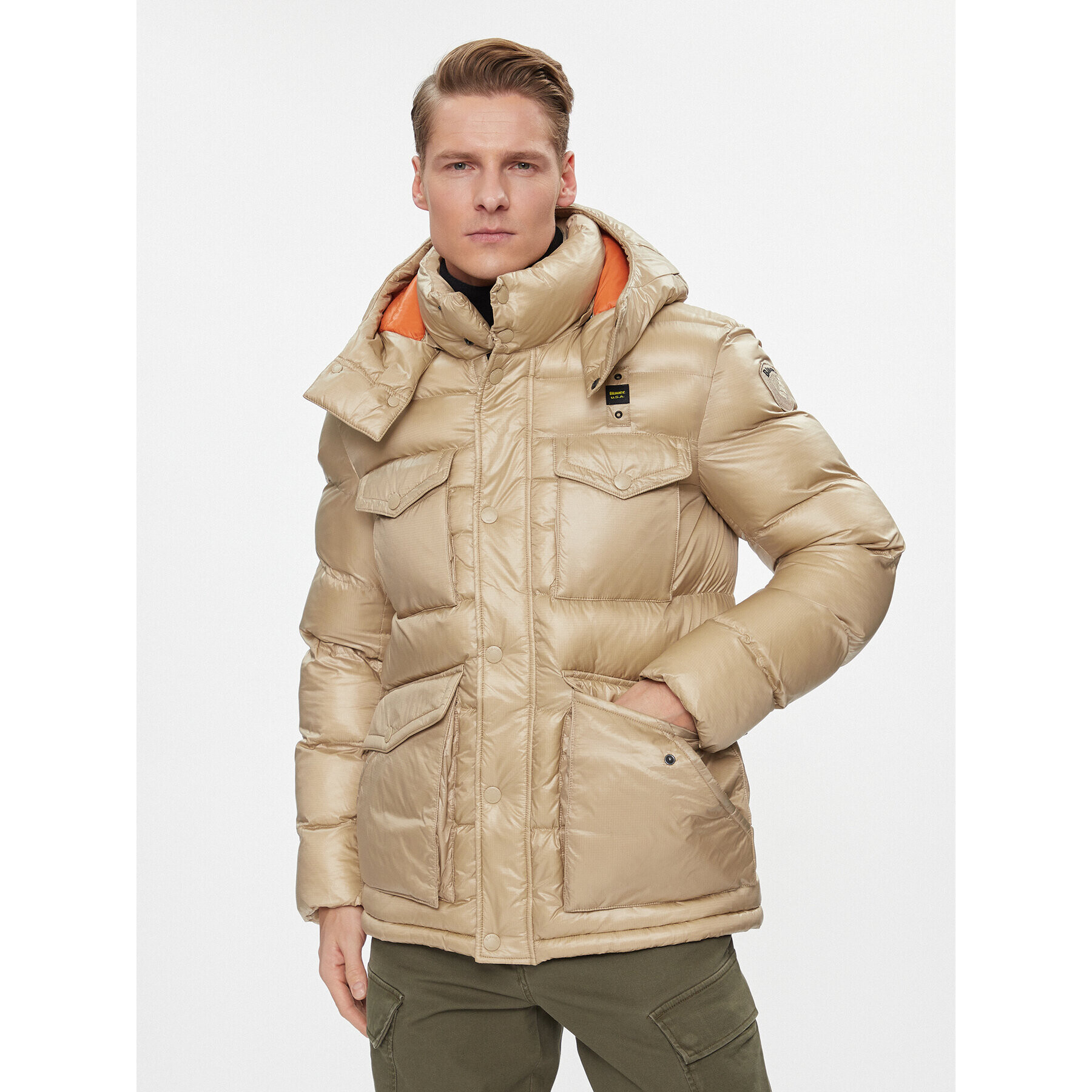 Blauer Geacă din puf 23WBLUC02236 Maro Regular Fit - Pled.ro