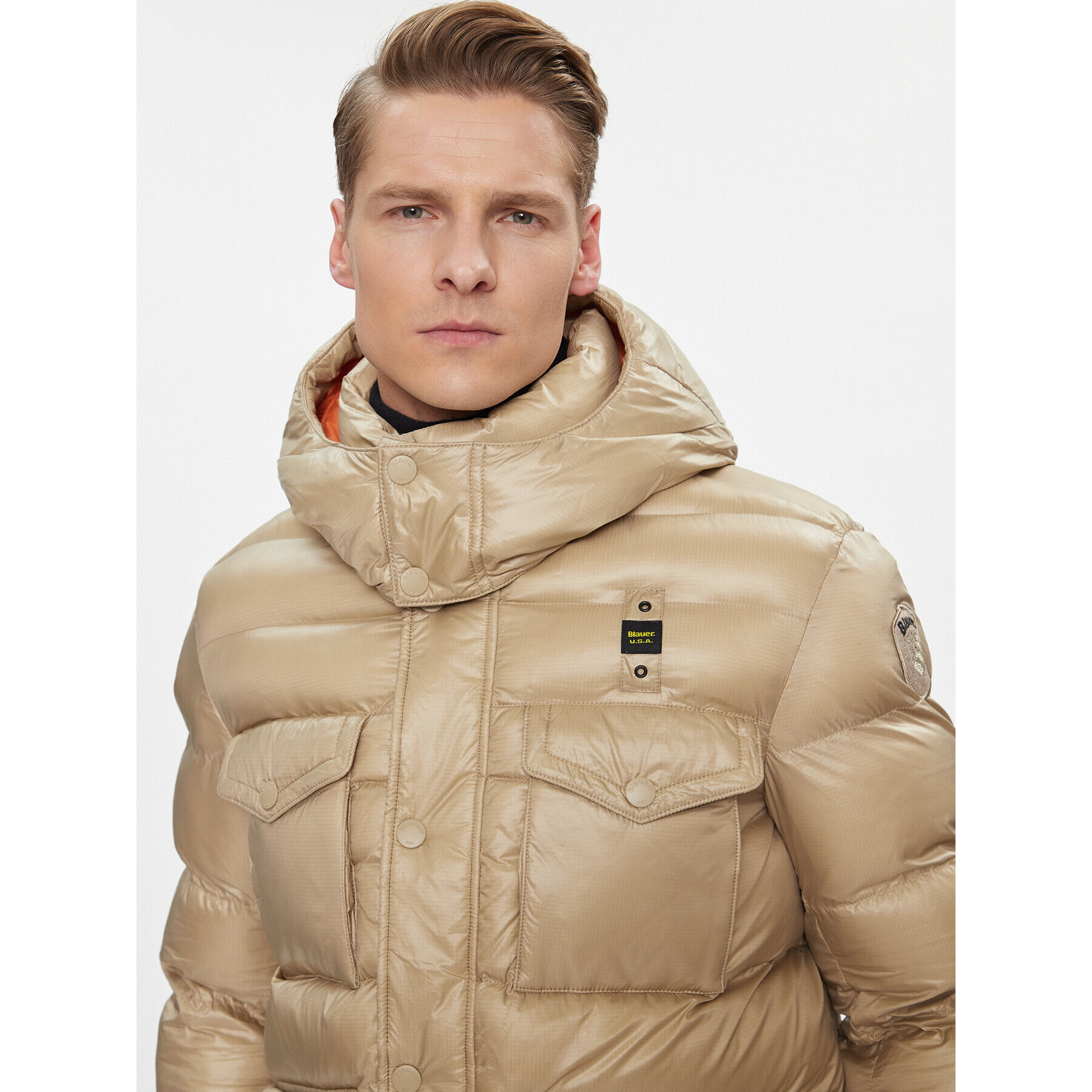 Blauer Geacă din puf 23WBLUC02236 Maro Regular Fit - Pled.ro