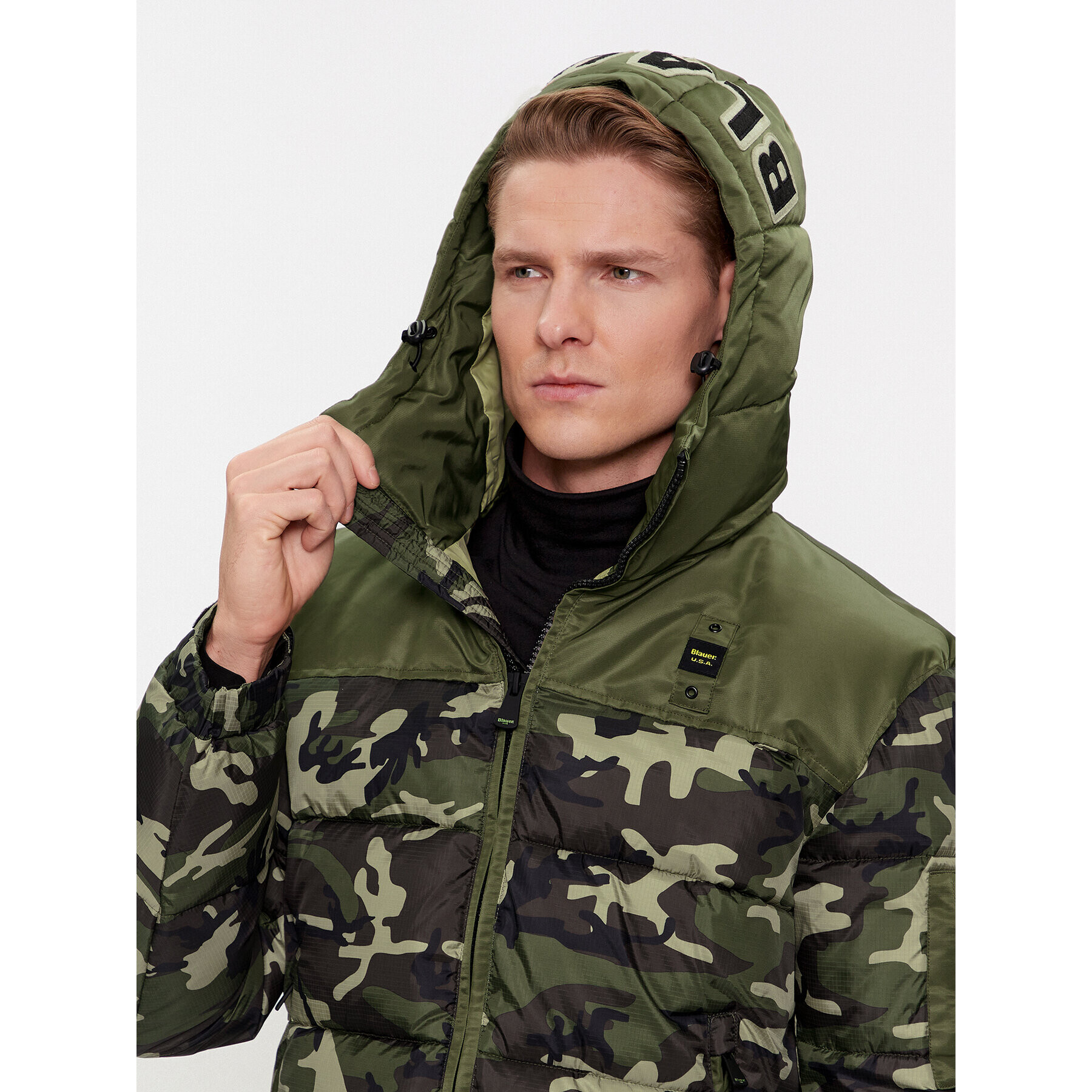 Blauer Geacă din puf 23WBLUC02322 Verde Regular Fit - Pled.ro