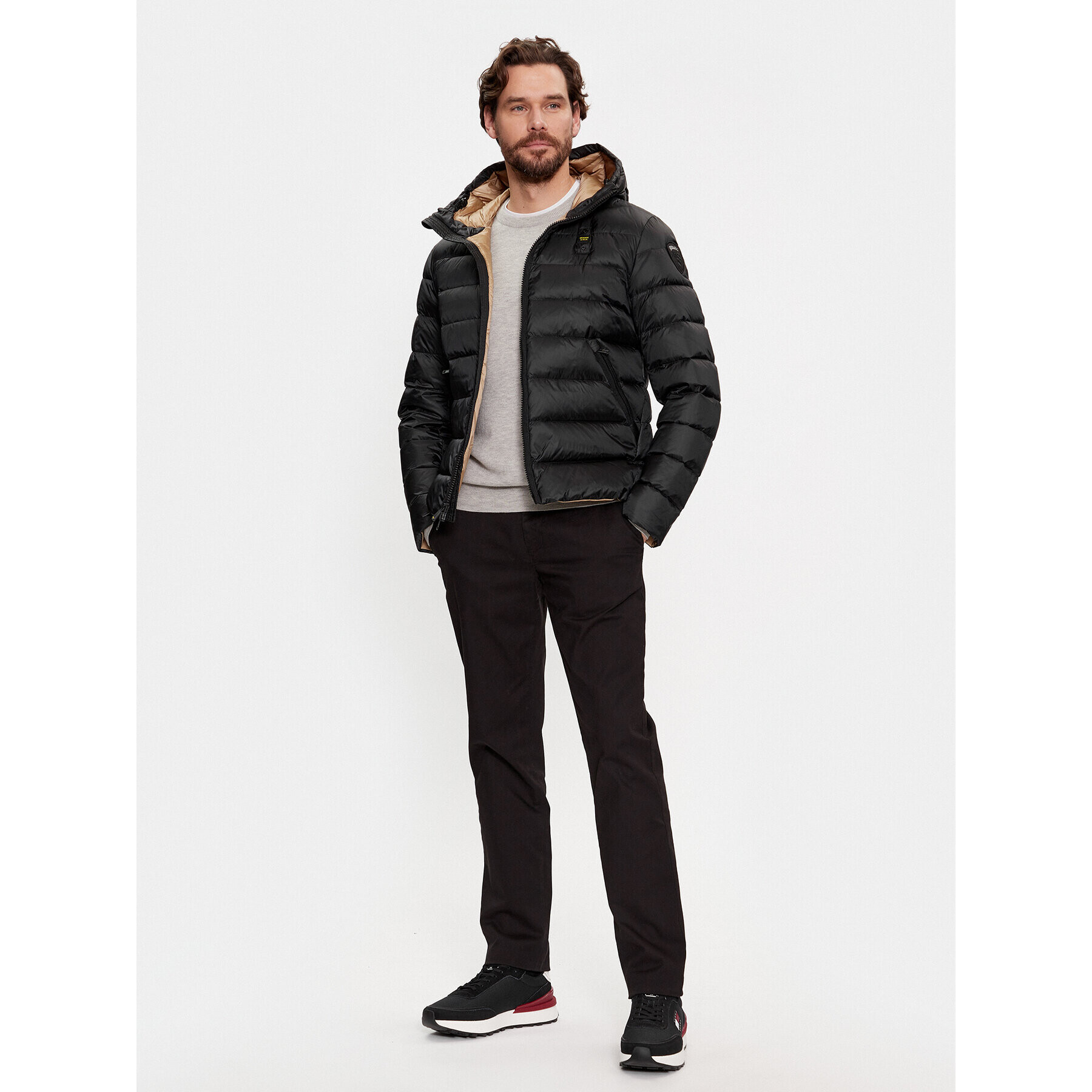 Blauer Geacă din puf 23WBLUC03075 Negru Regular Fit - Pled.ro