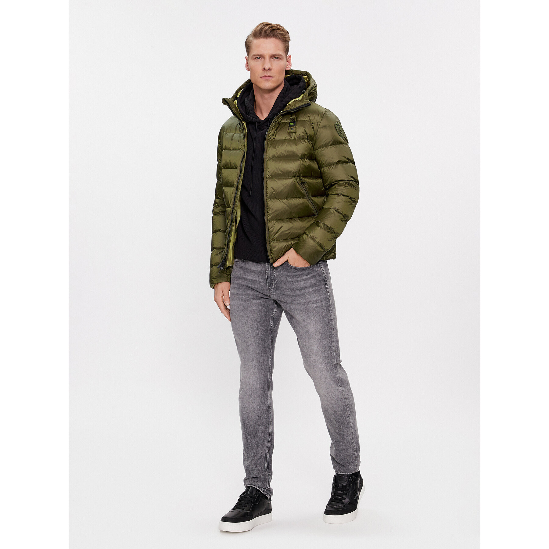 Blauer Geacă din puf 23WBLUC03075 Verde Regular Fit - Pled.ro