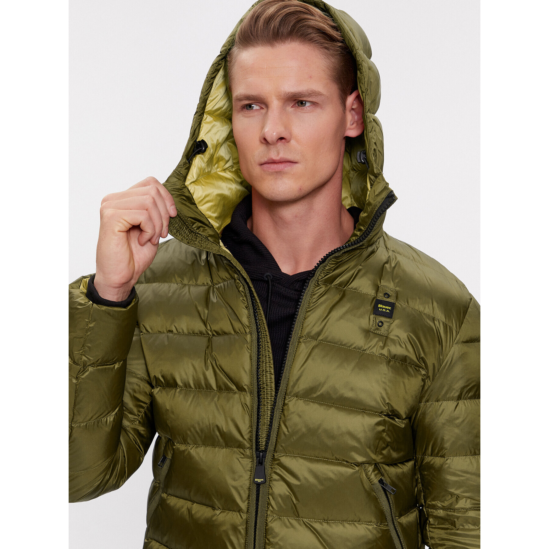 Blauer Geacă din puf 23WBLUC03075 Verde Regular Fit - Pled.ro