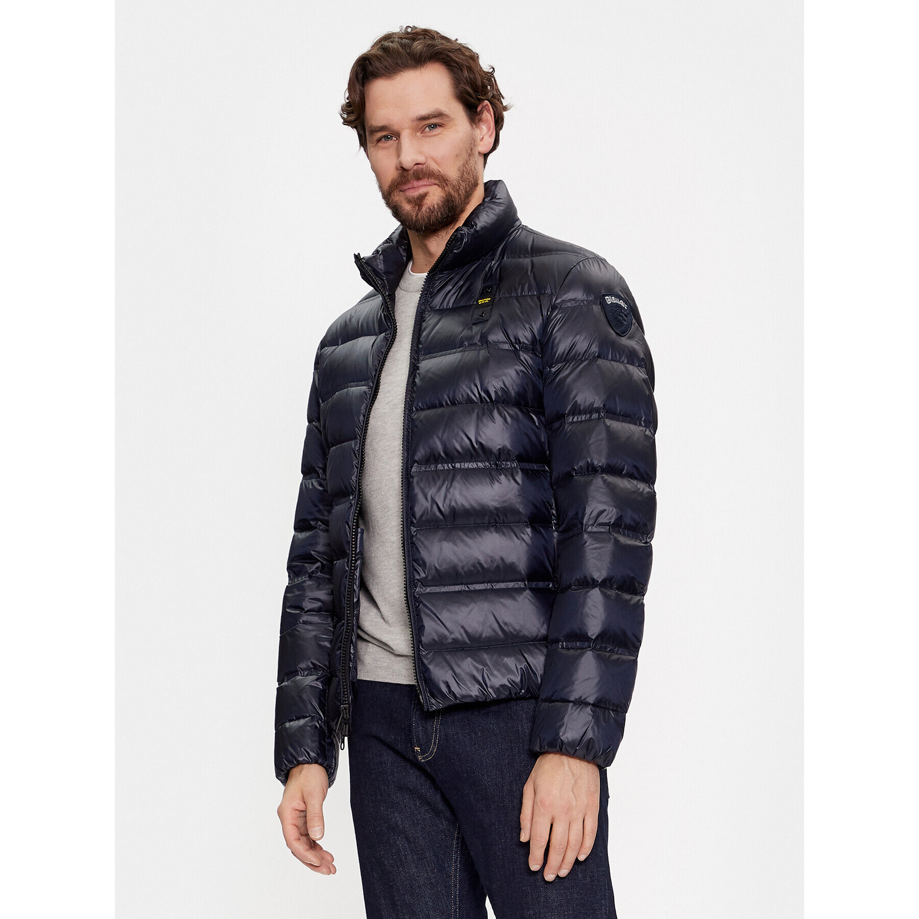 Blauer Geacă din puf 23WBLUC03099 Albastru Regular Fit - Pled.ro