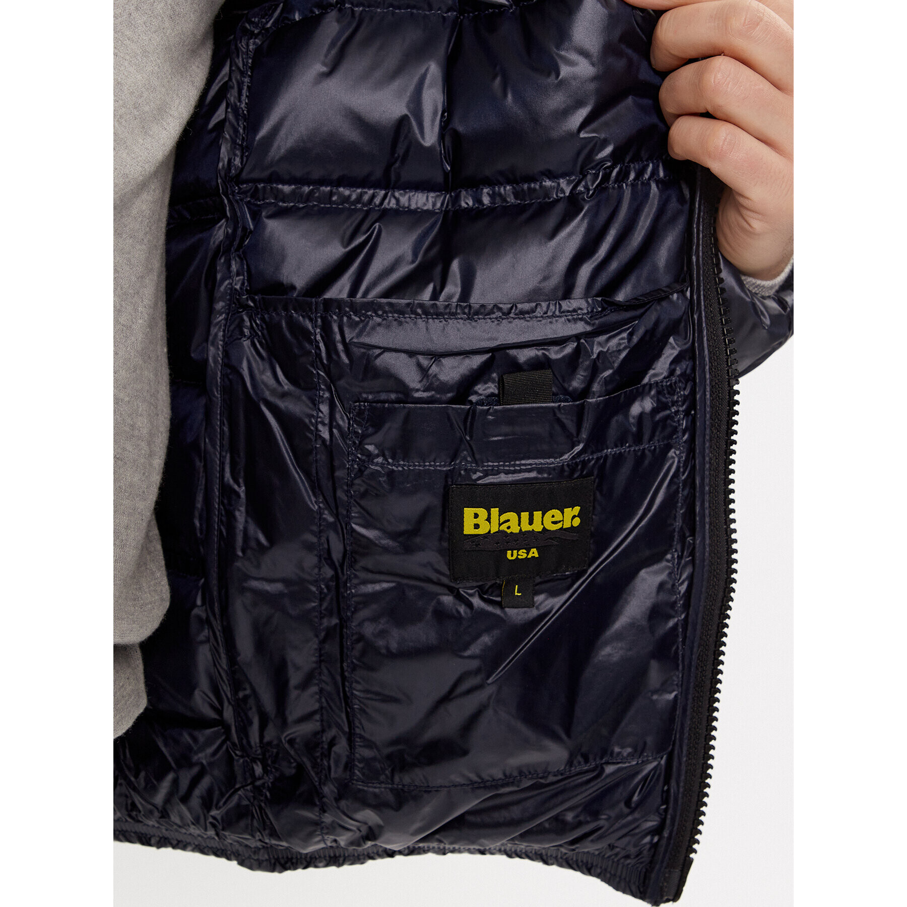 Blauer Geacă din puf 23WBLUC03099 Albastru Regular Fit - Pled.ro