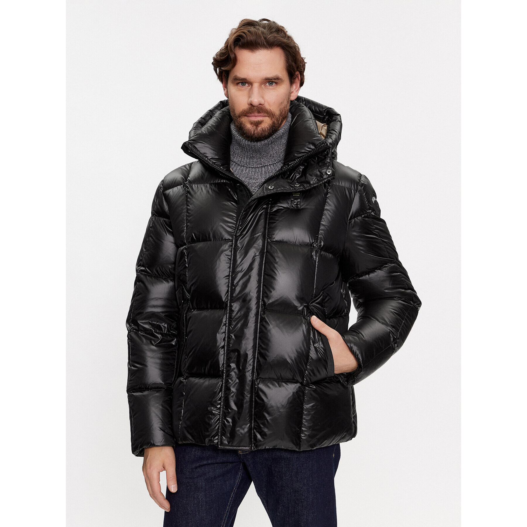 Blauer Geacă din puf 23WBLUC03101 Negru Regular Fit - Pled.ro